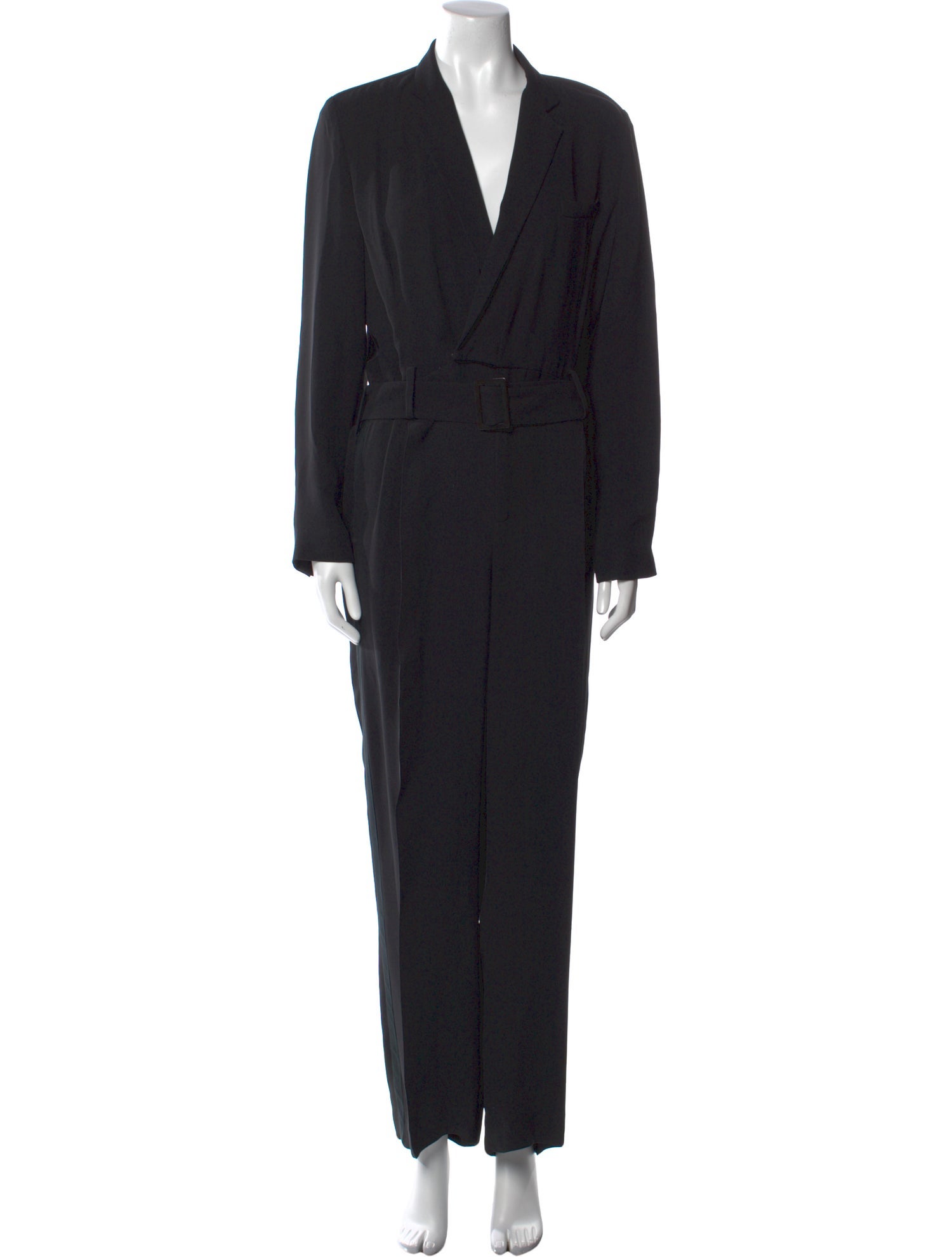 Ralph Lauren Collection Silk V-Neck Jumpsuit