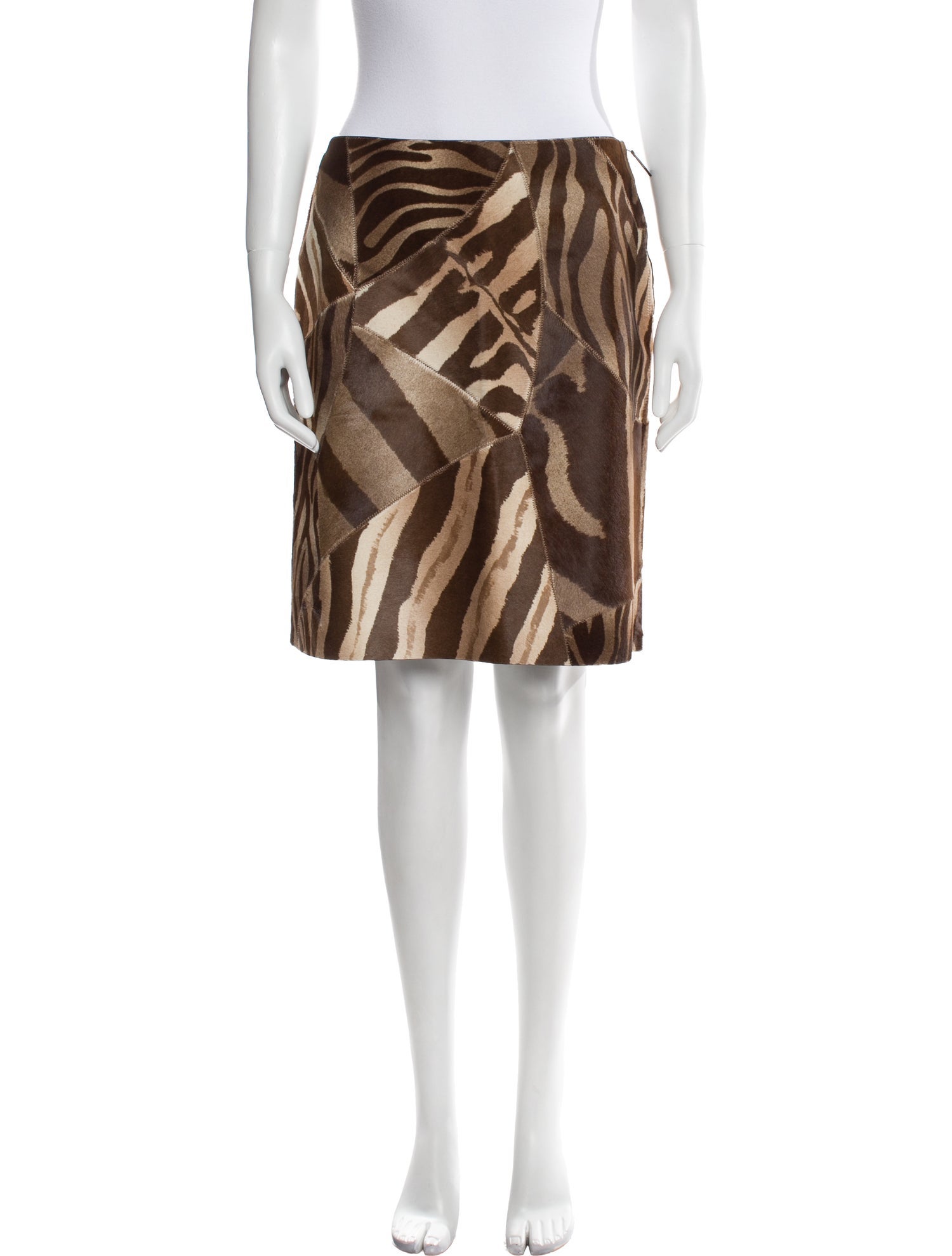 Ralph Lauren Collection Printed Knee-Length Skirt w/ Tags