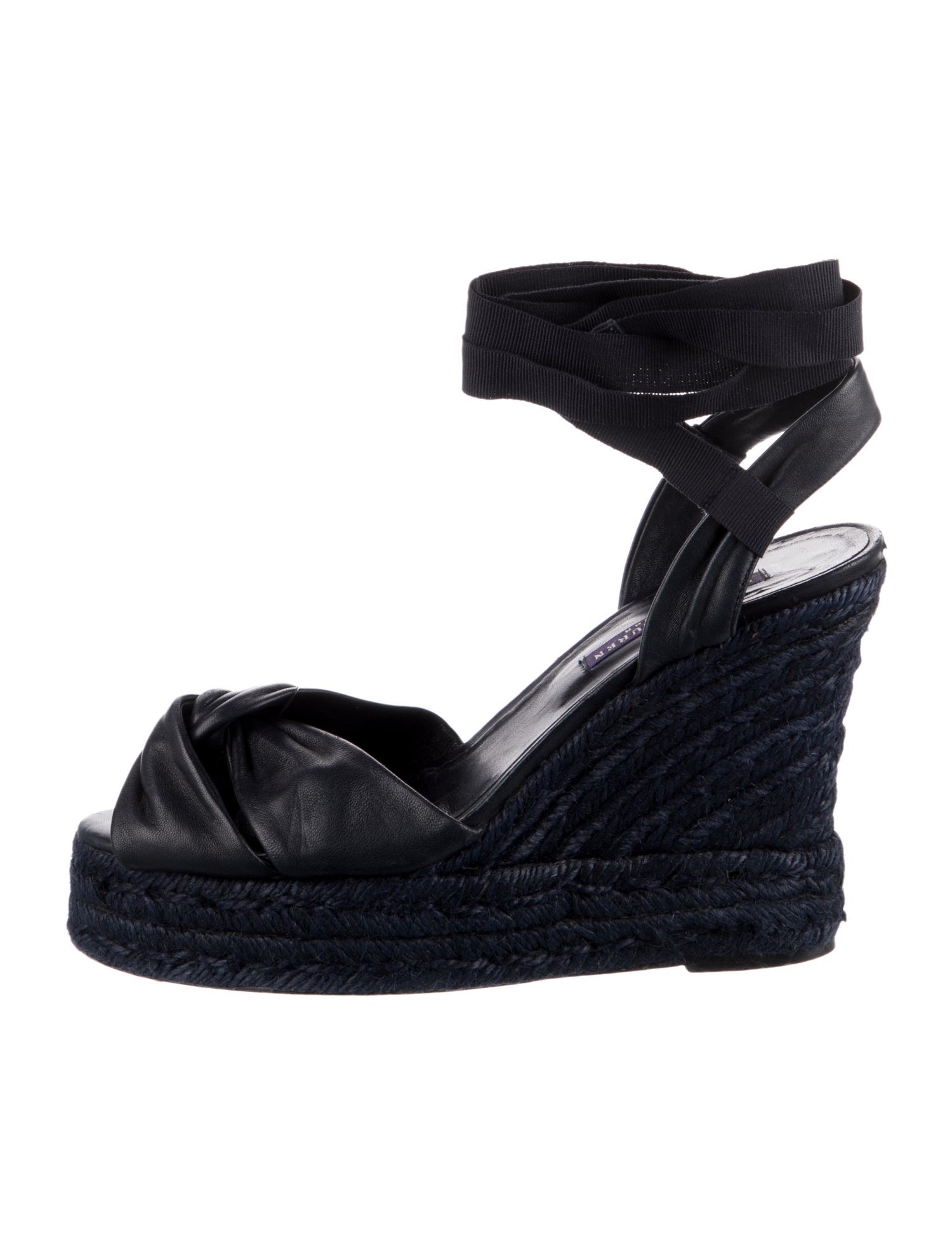 Ralph Lauren Collection Leather Espadrilles