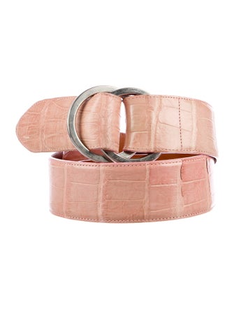 Ralph Lauren Collection Wide Alligator Belt