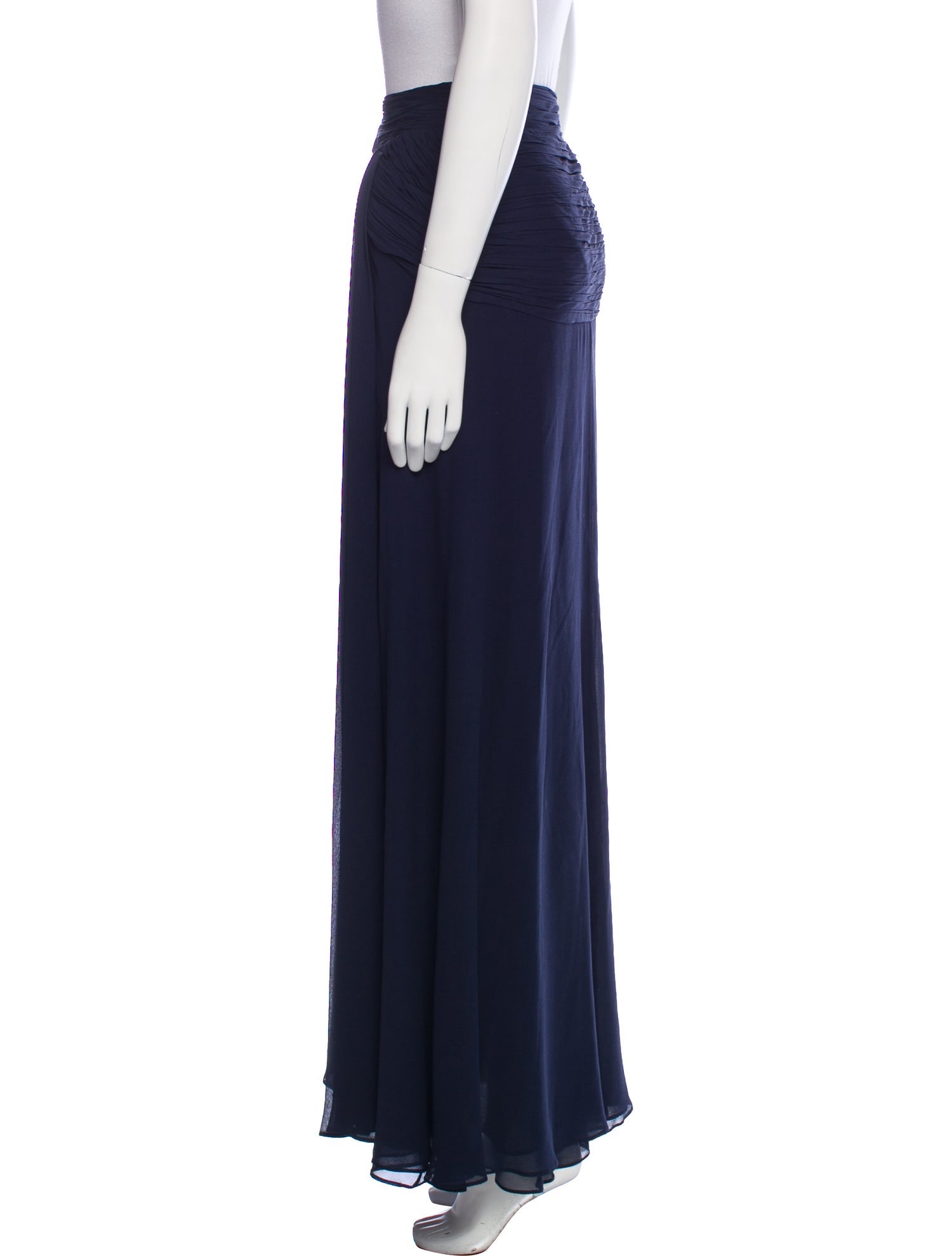 Ralph Lauren Collection Silk Midi Length Skirt