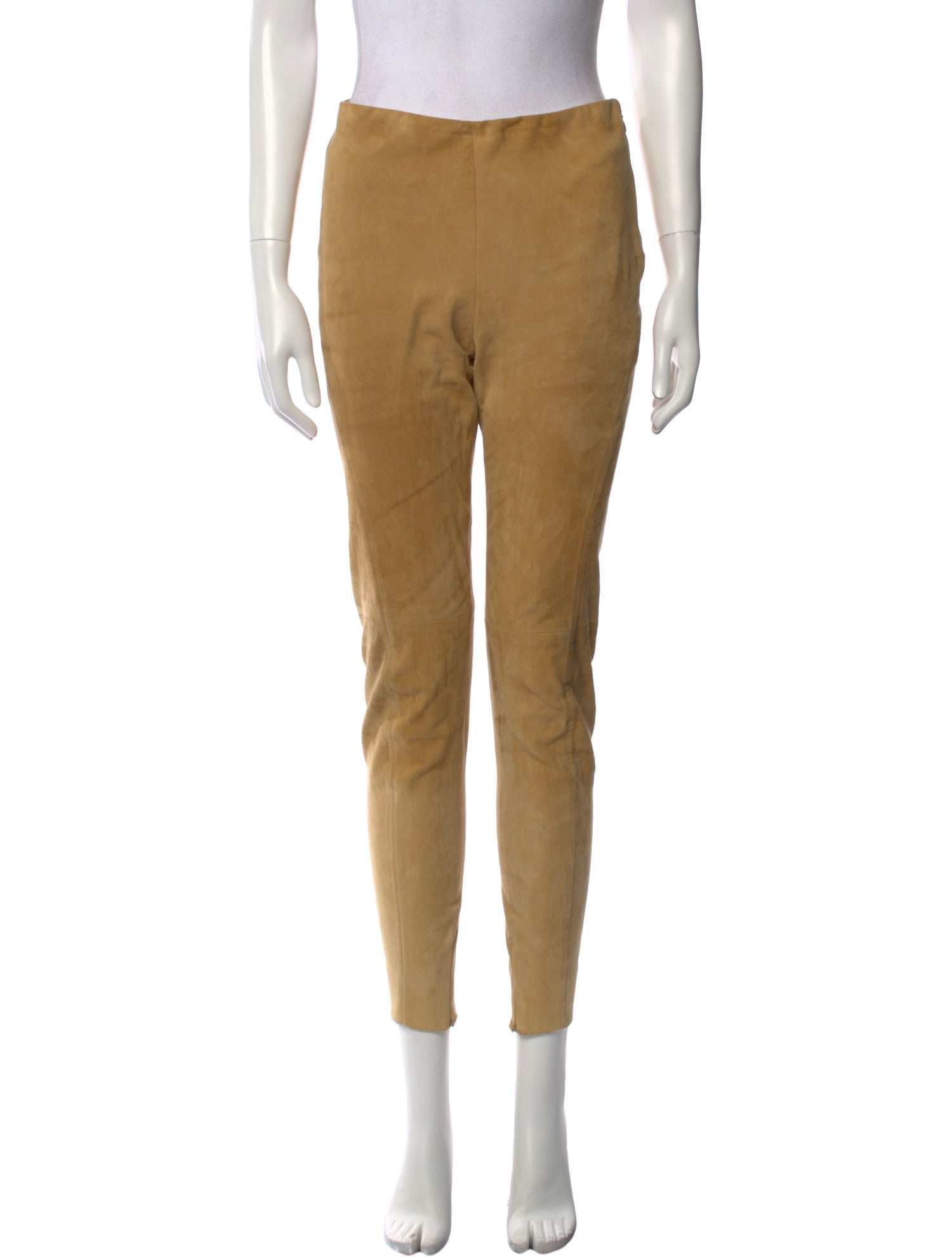 Ralph Lauren Collection Suede Skinny Leg Pants