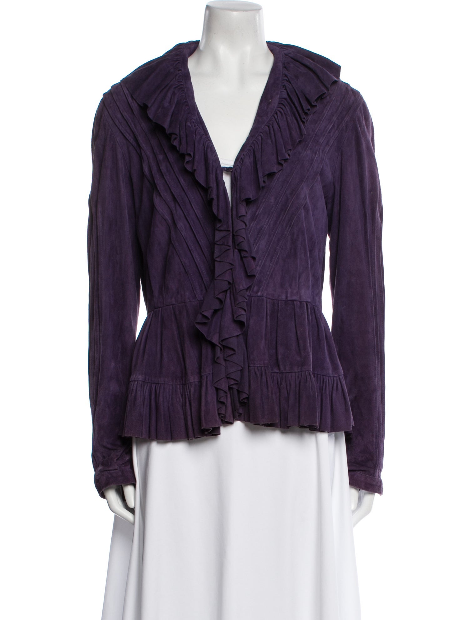 Ralph Lauren Collection Suede Striped Blazer