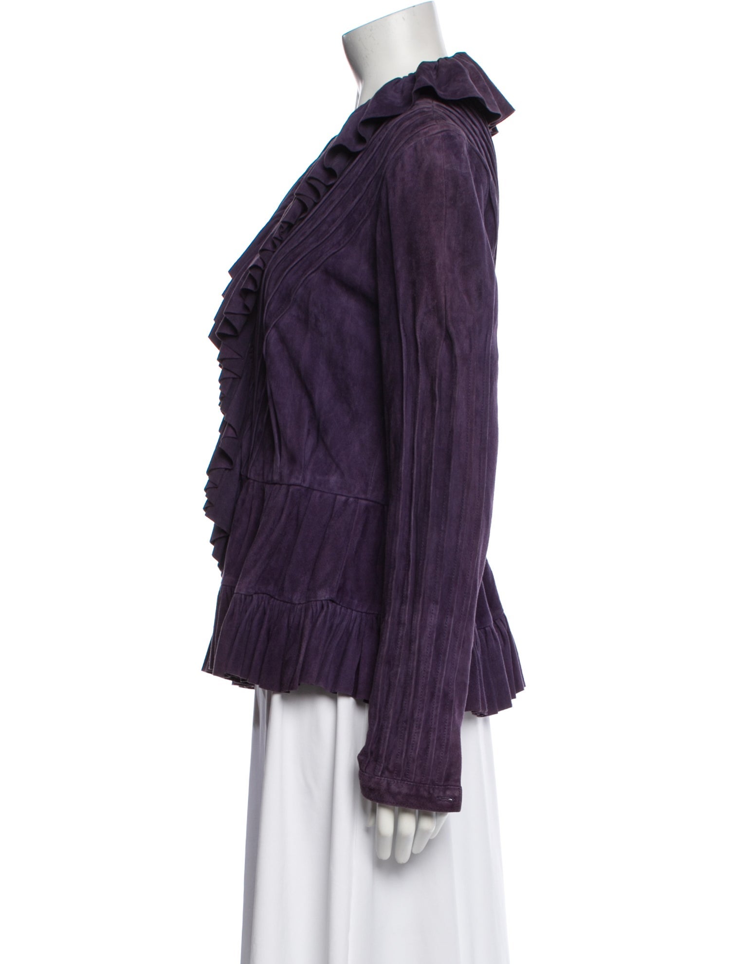 Ralph Lauren Collection Suede Striped Blazer