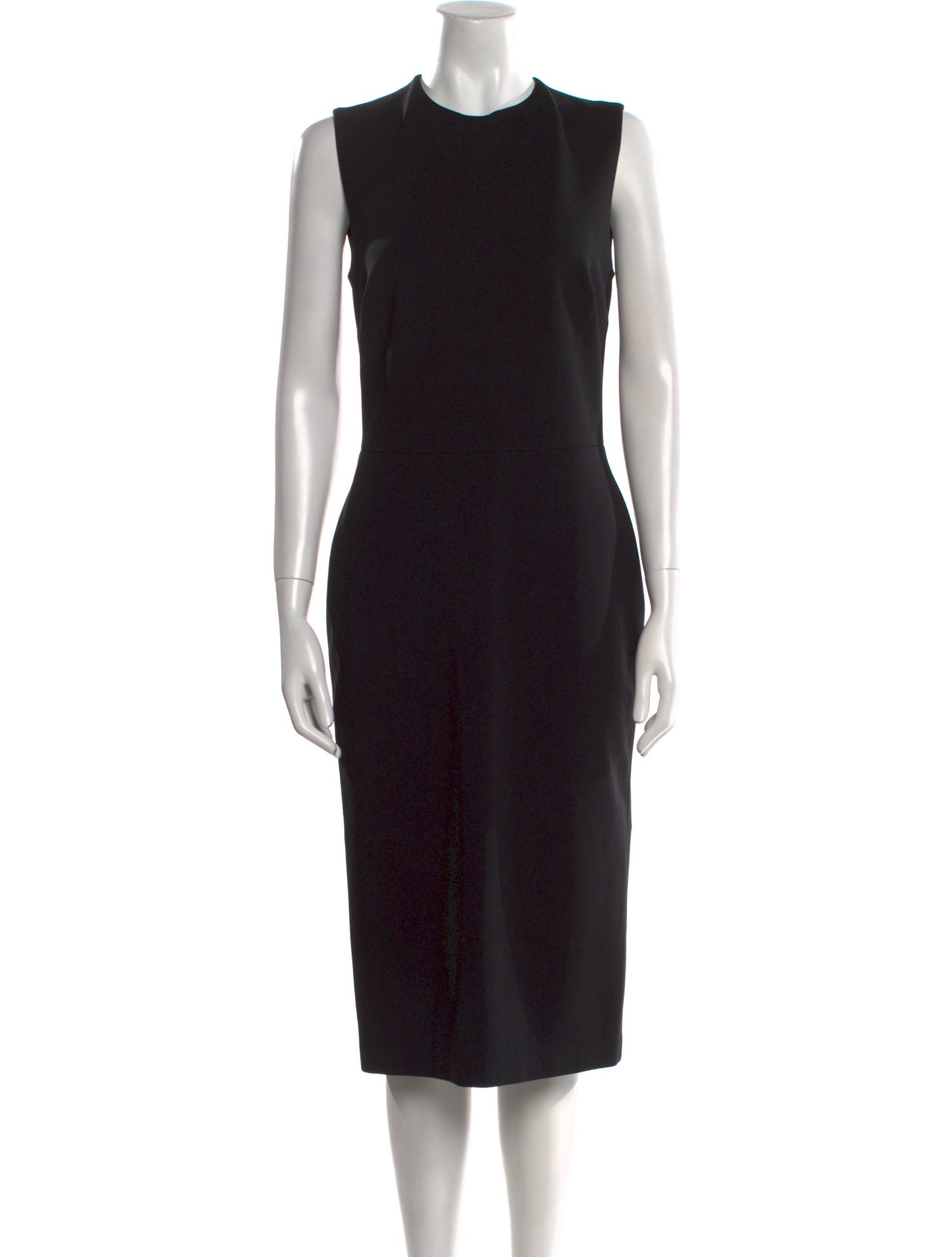 Ralph Lauren Collection Crew Neck Midi Length Dress