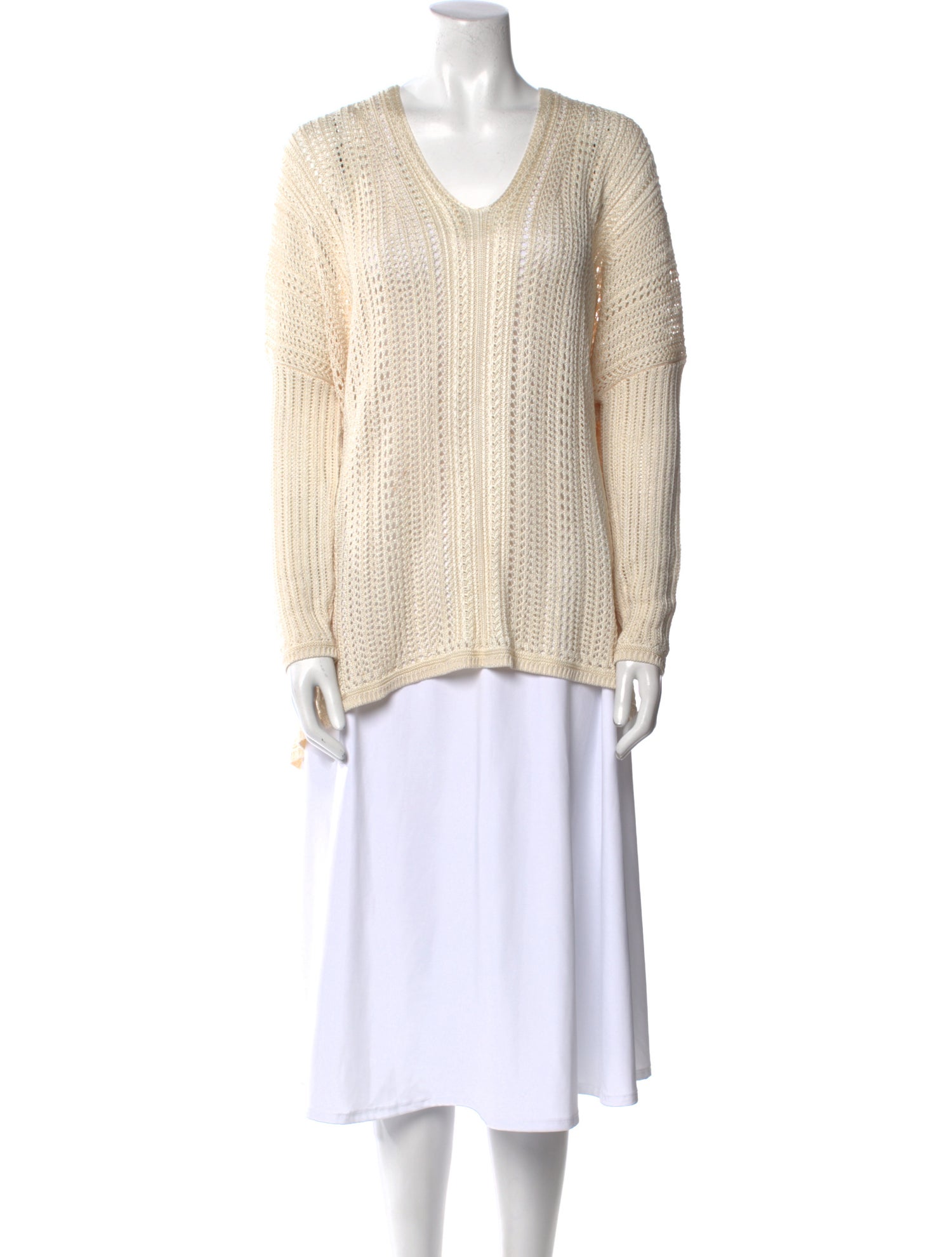 Ralph Lauren Collection V-Neck Long Sleeve Tunic