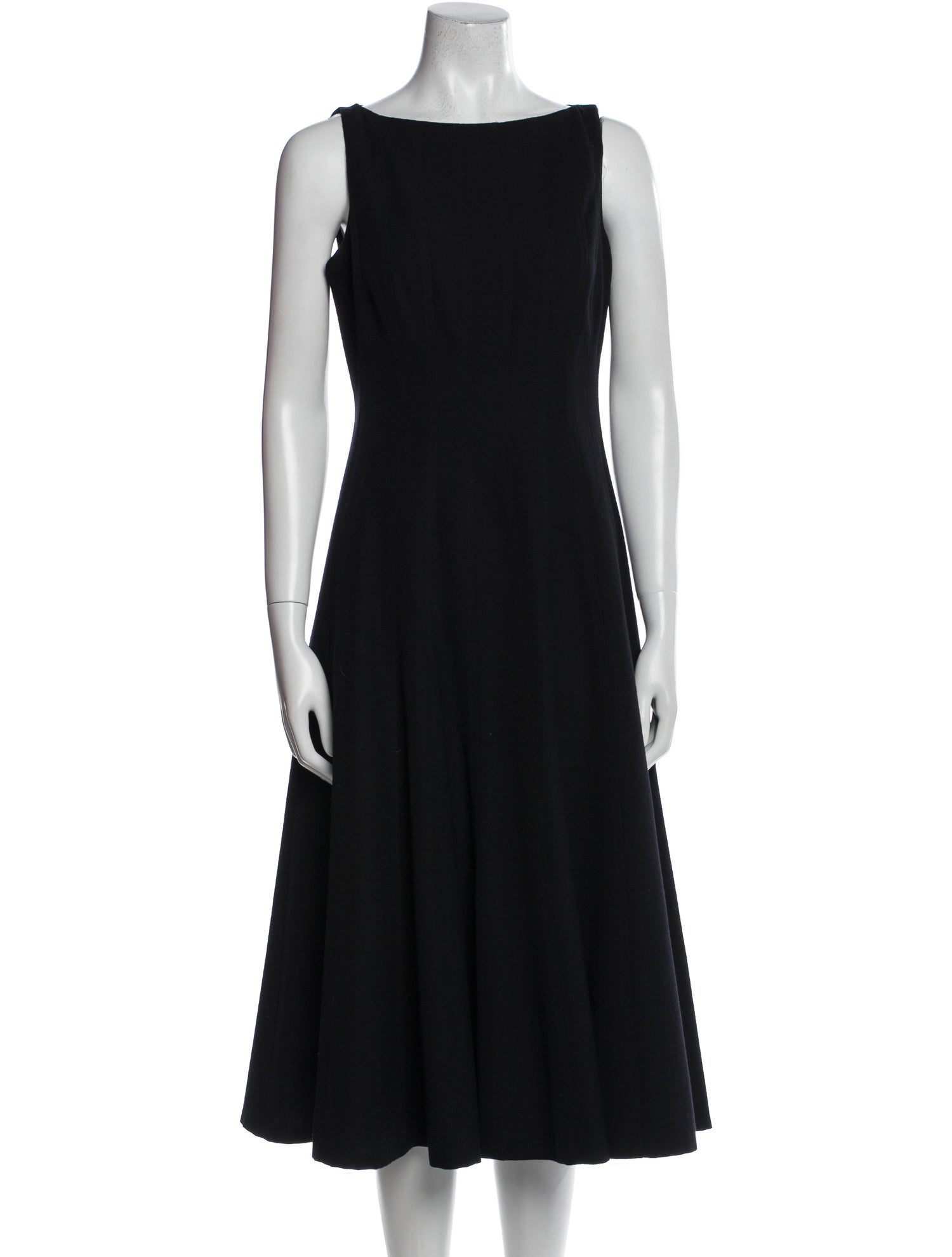 Ralph Lauren Collection Wool Midi Length Dress