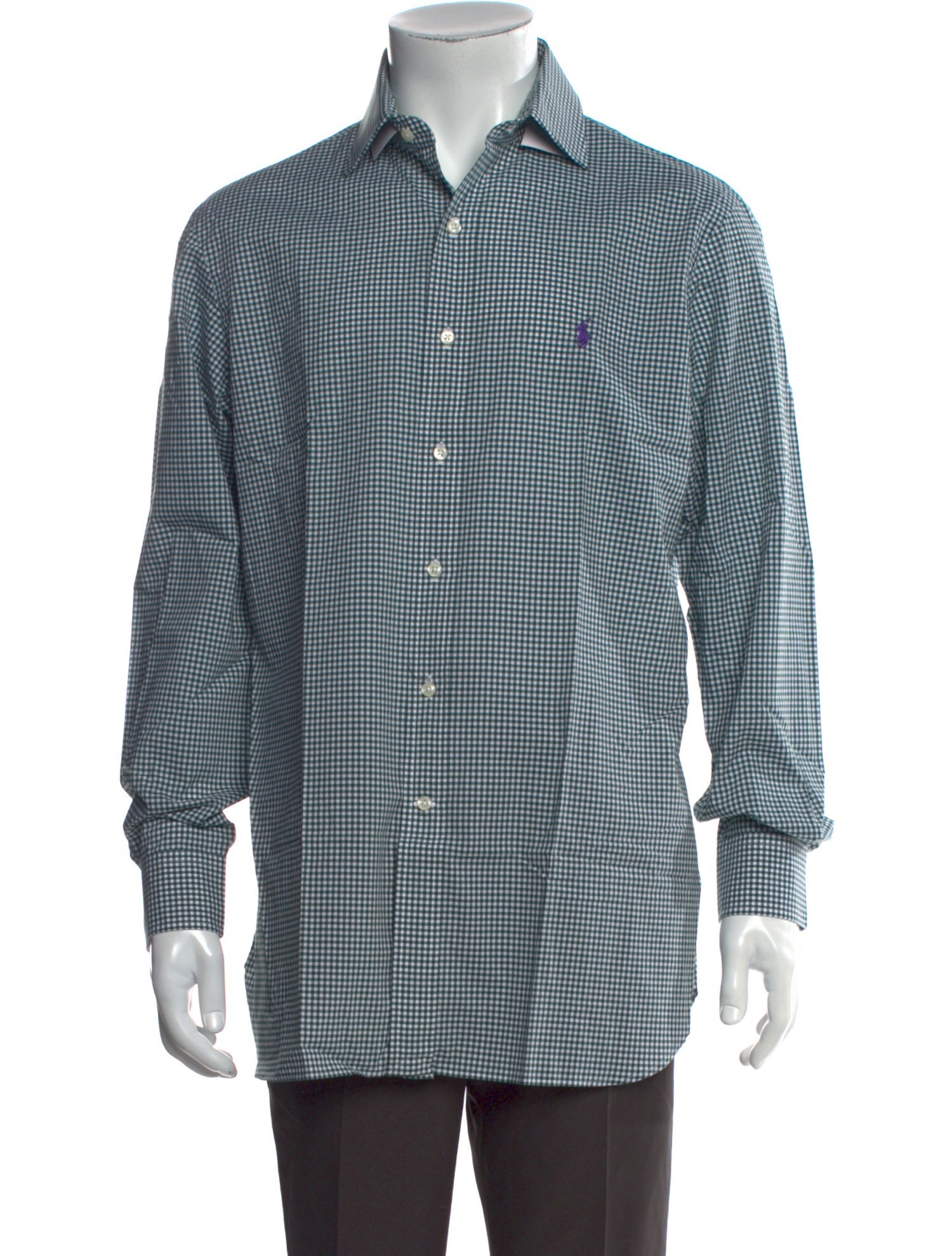 Ralph Lauren Collection Plaid Print Long Sleeve Dress Shirt w/ Tags