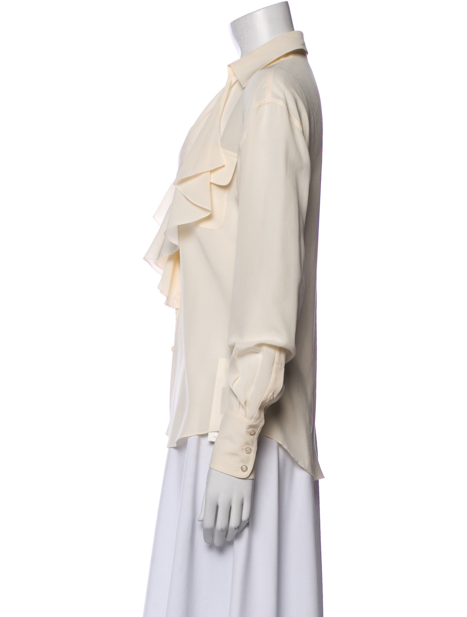 Ralph Lauren Collection Silk V-Neck Blouse