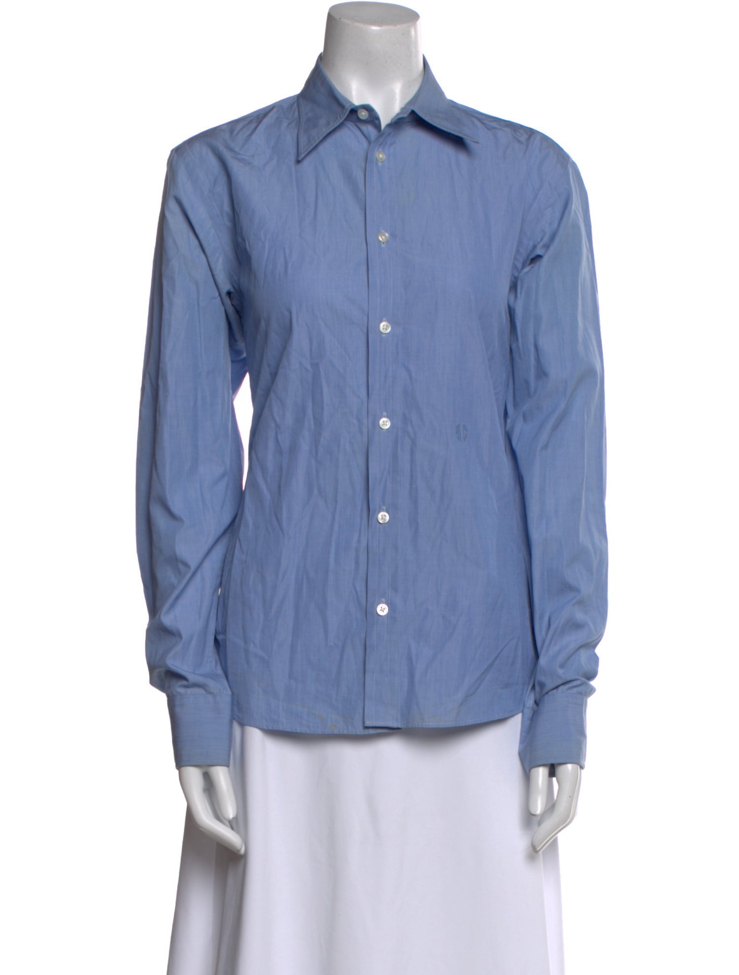 Ralph Lauren Collection Long Sleeve Button-Up Top