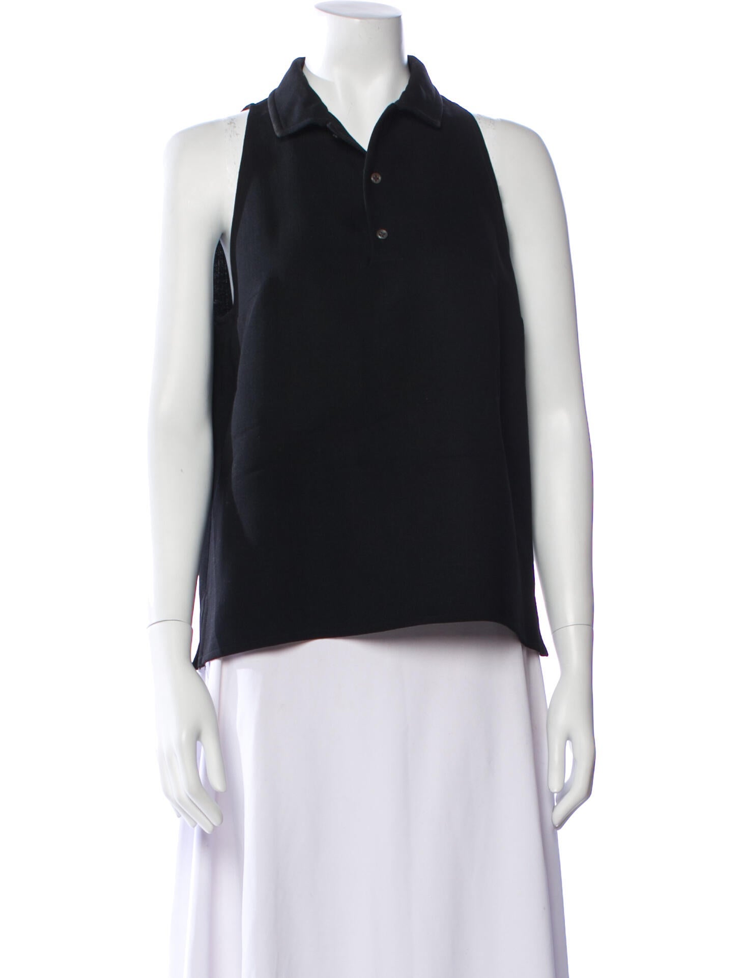Ralph Lauren Collection Wool V-Neck Blouse