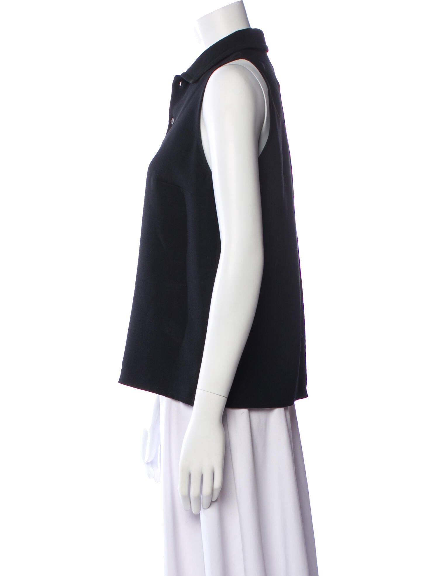 Ralph Lauren Collection Wool V-Neck Blouse