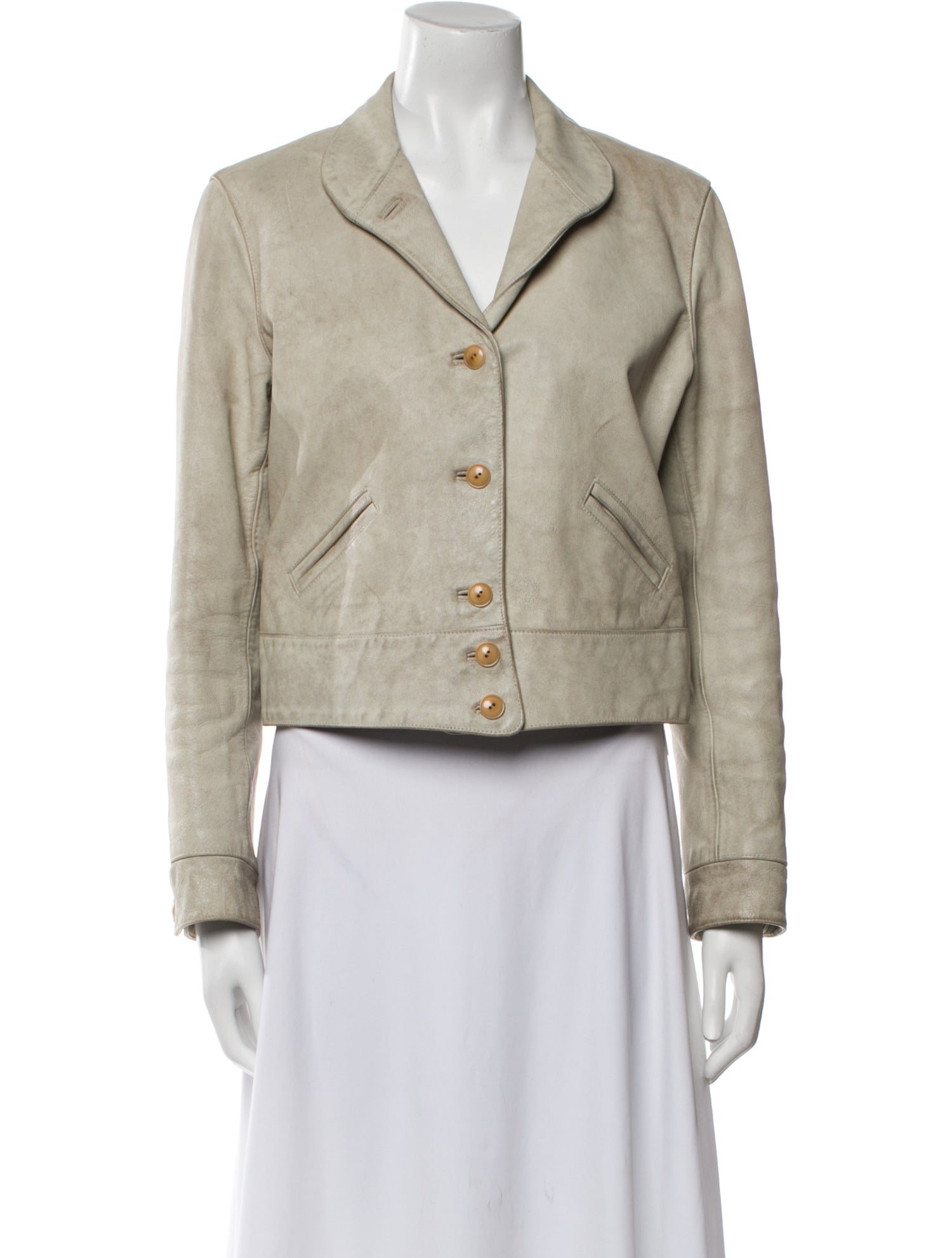 Ralph Lauren Purple Label Calf Leather Blazer