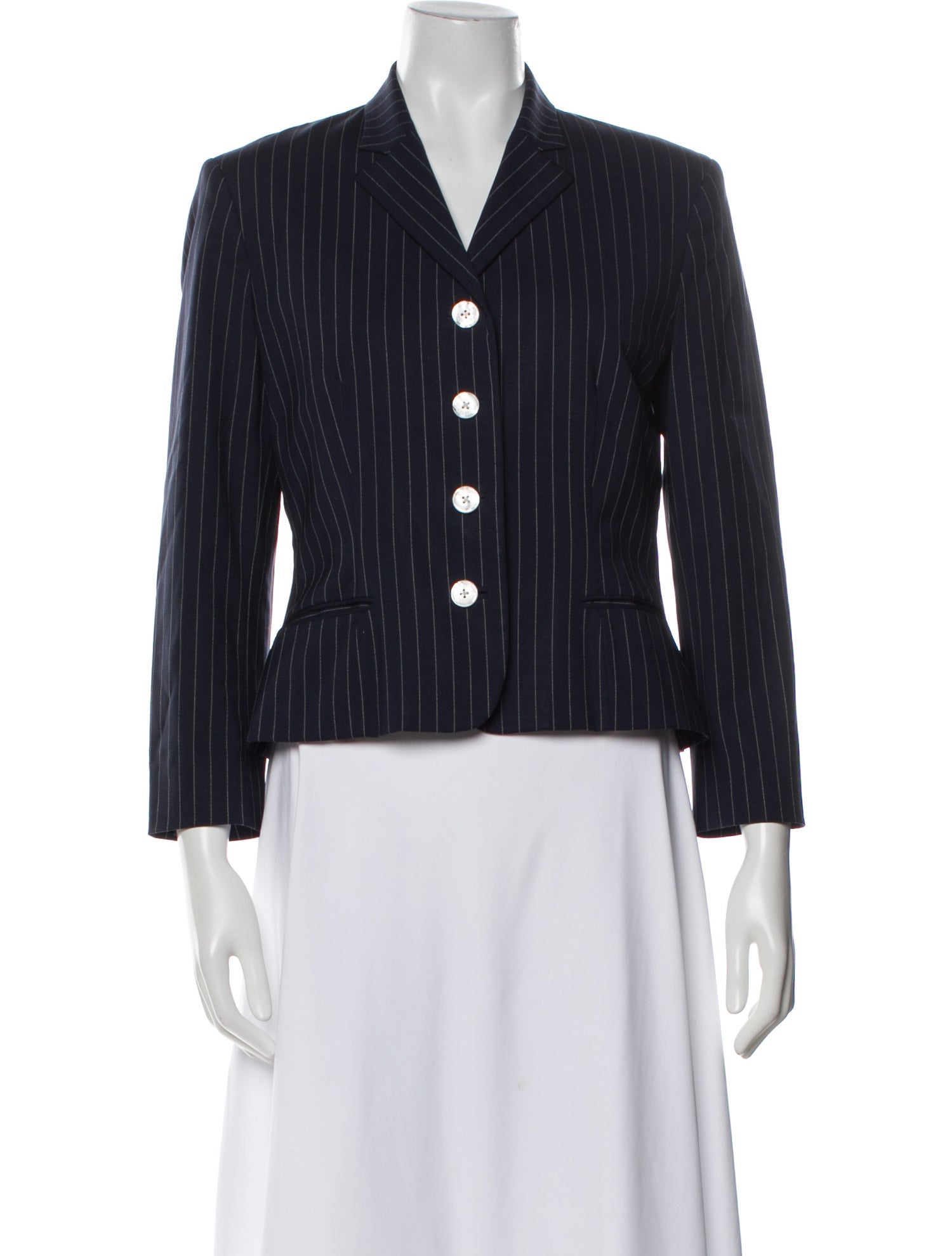 Ralph Lauren Purple Label Wool Striped Blazer