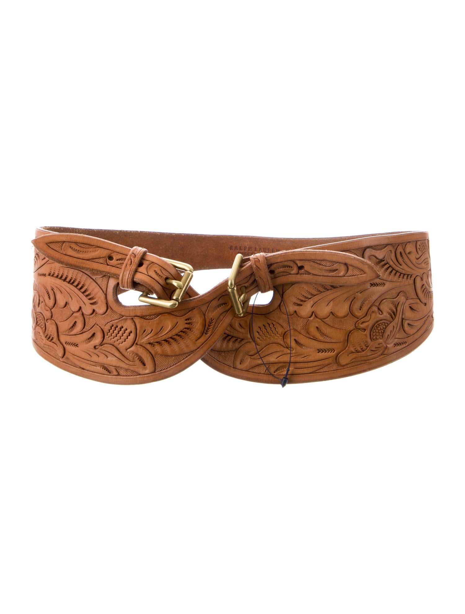 Ralph Lauren Collection Wide Leather Waist Belt