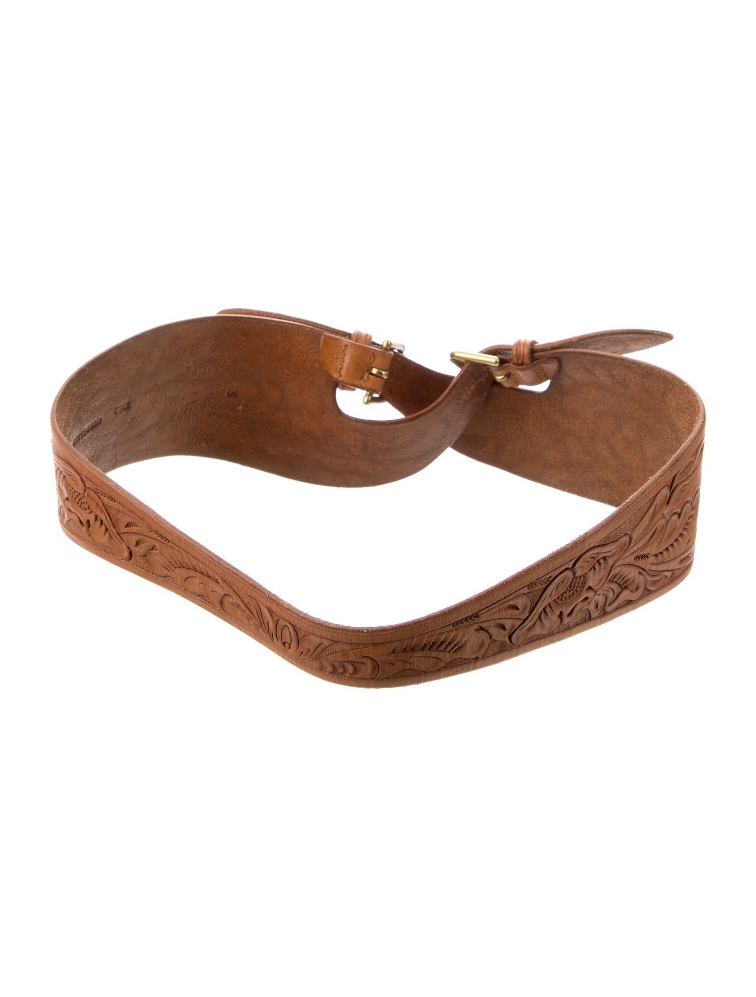 Ralph Lauren Collection Wide Leather Waist Belt