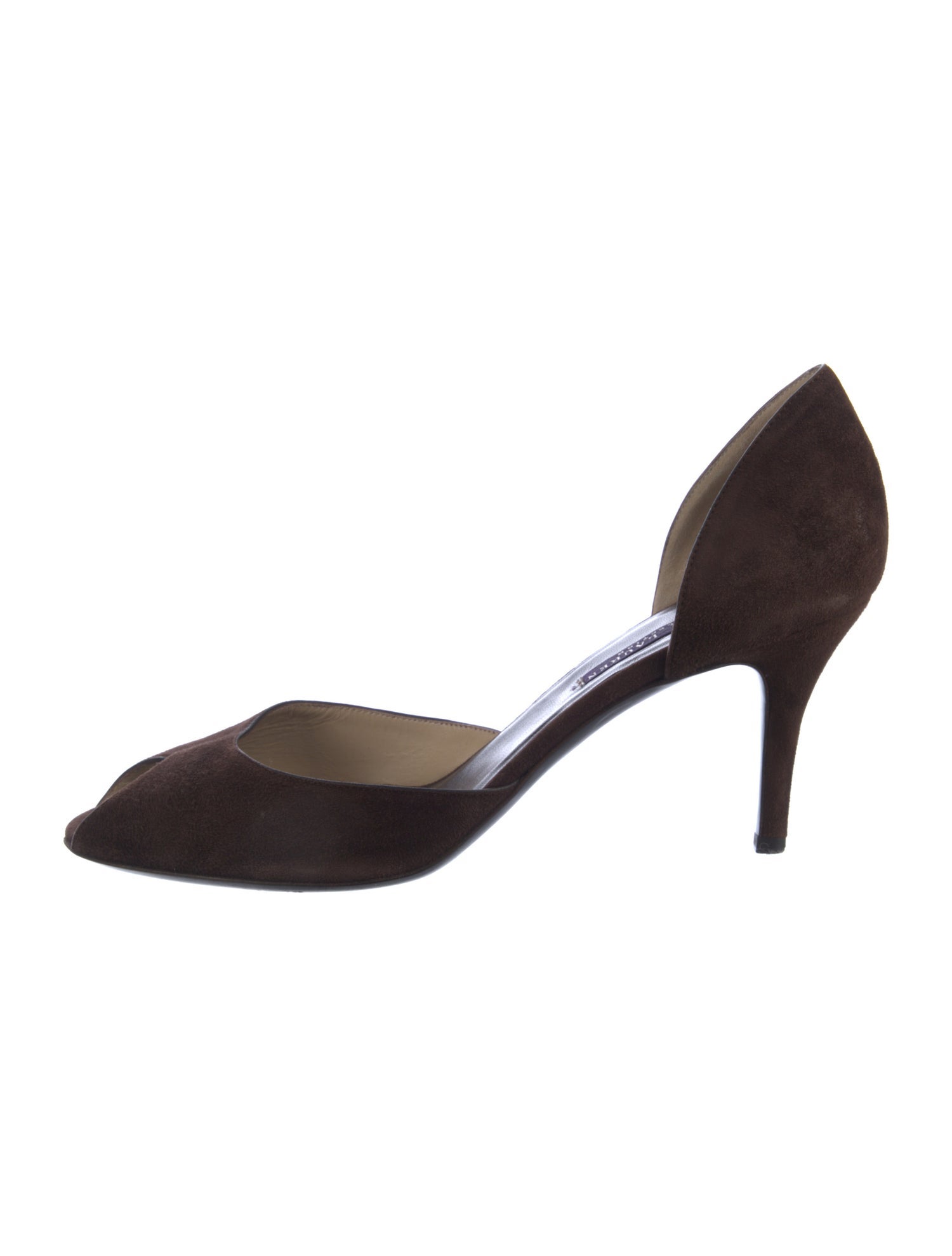 Ralph Lauren Collection Suede D'Orsay Pumps