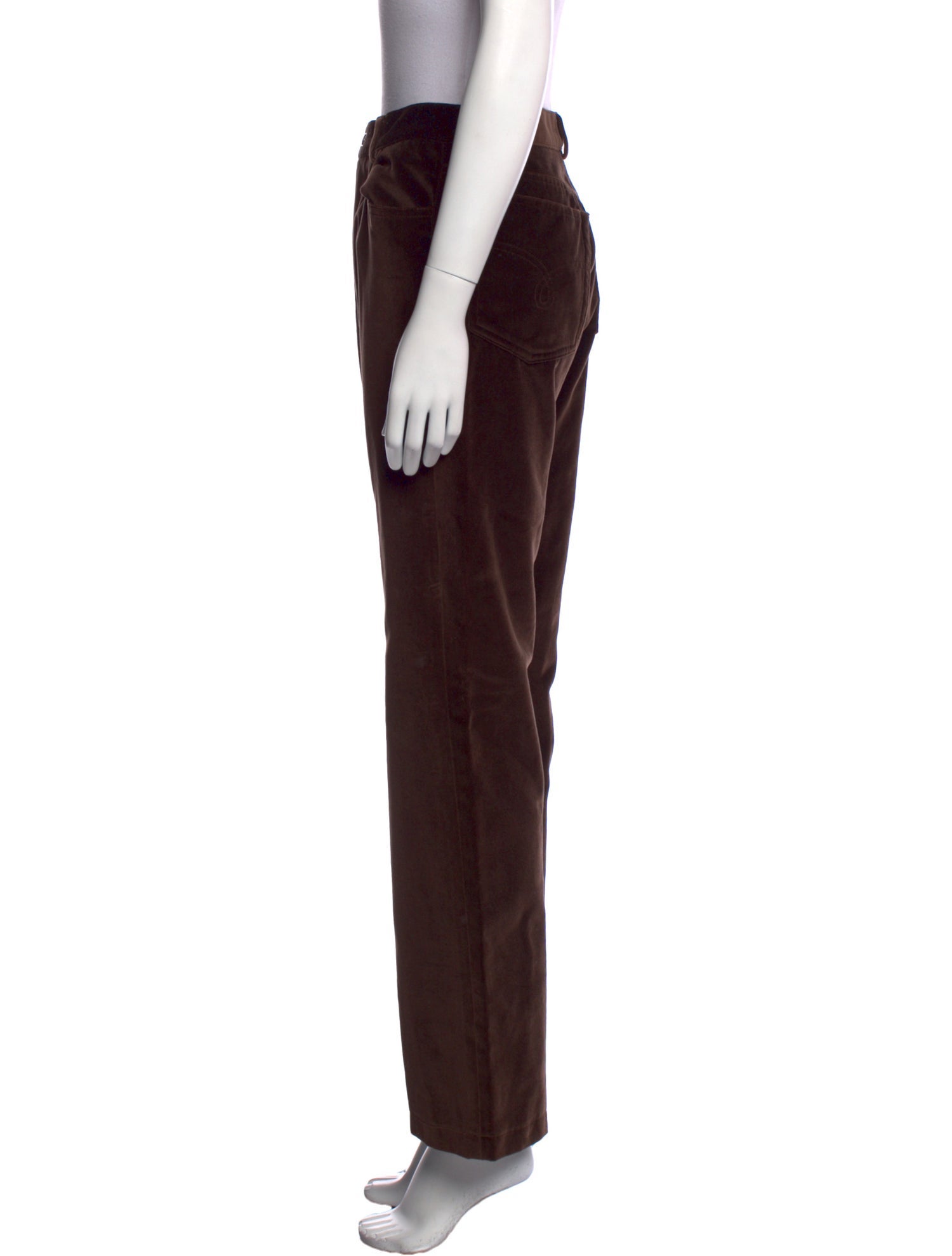 Ralph Lauren Collection Velvet Straight Leg Pants