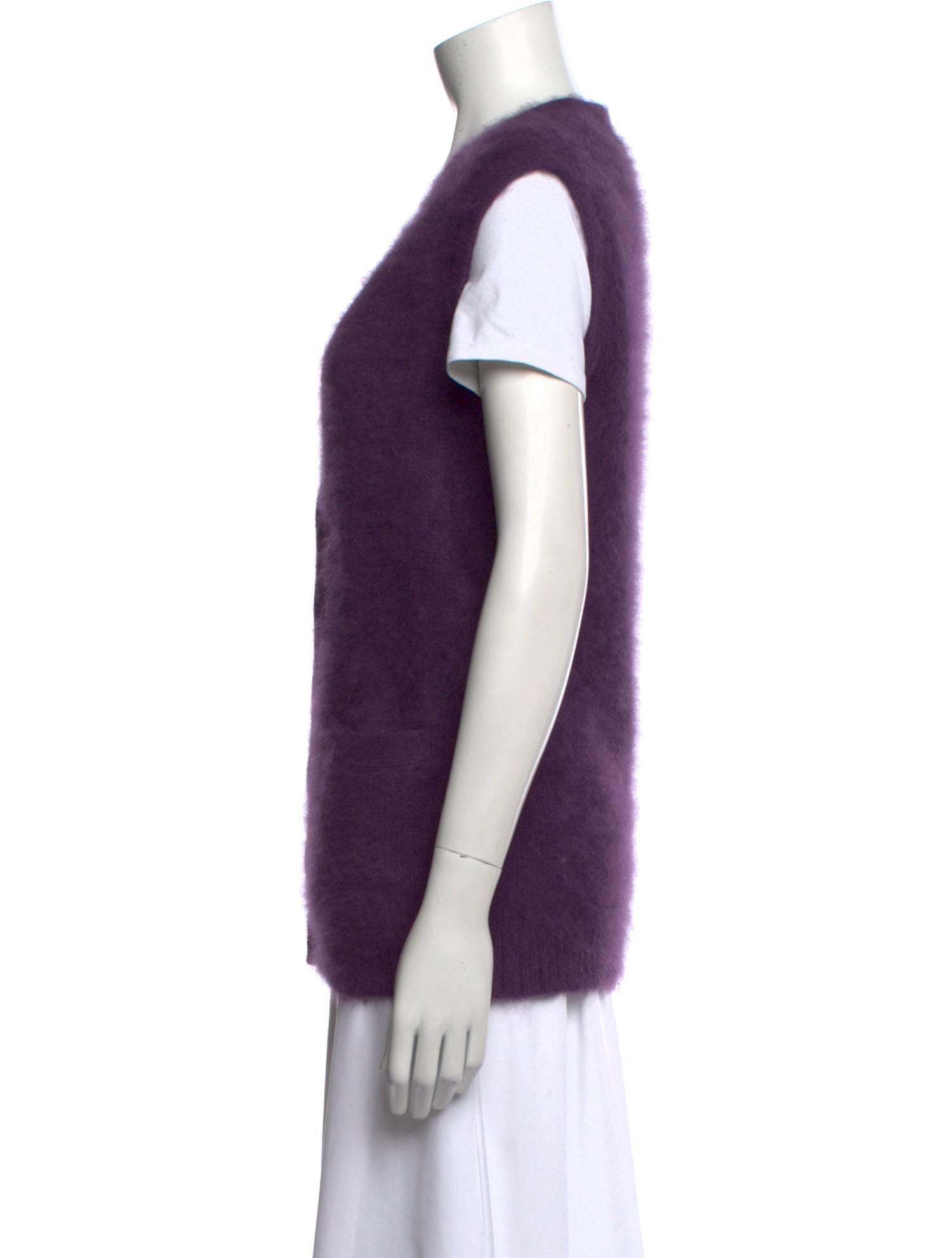 Ralph Lauren Collection Angora V-Neck Sweater