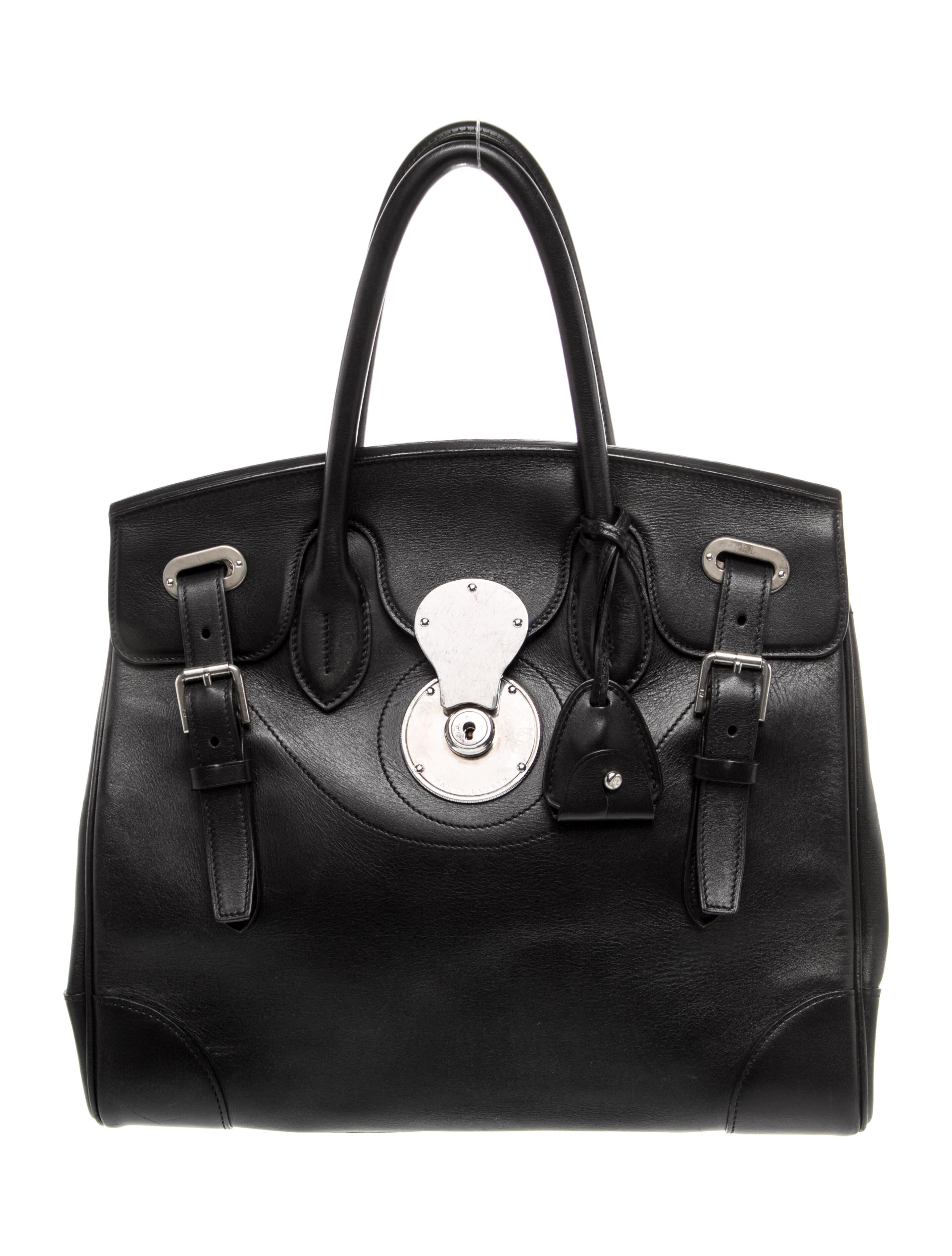 Ralph Lauren Collection Leather Top Handle Bag