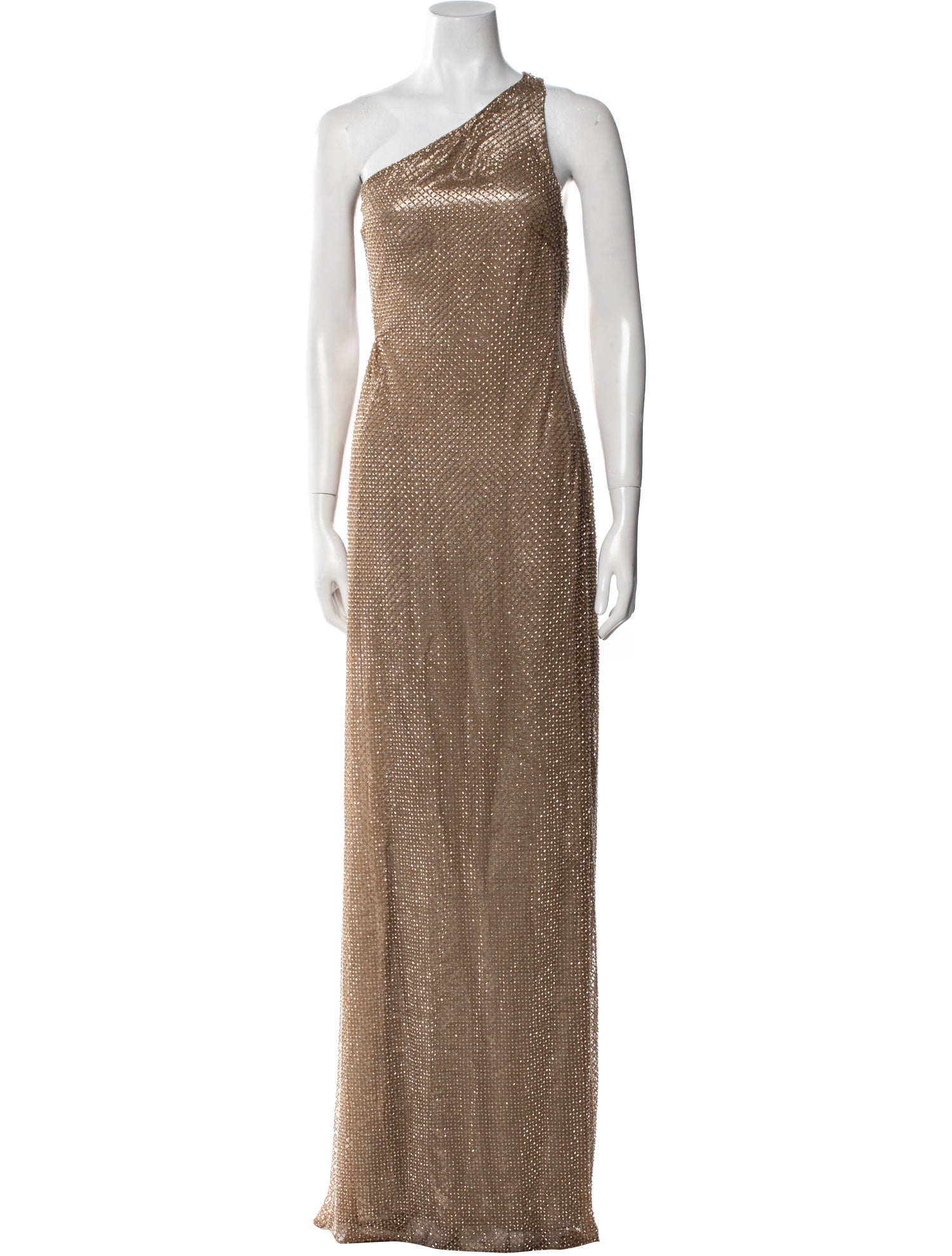 Ralph Lauren Collection One-Shoulder Long Dress