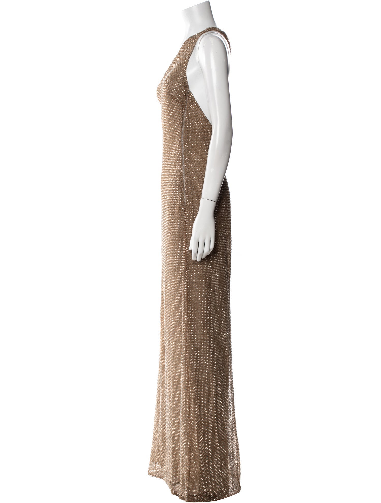 Ralph Lauren Collection One-Shoulder Long Dress