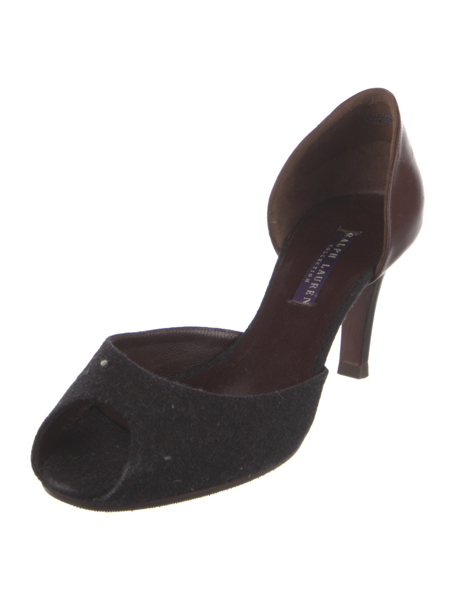 Ralph Lauren Collection Wool D'Orsay Pumps