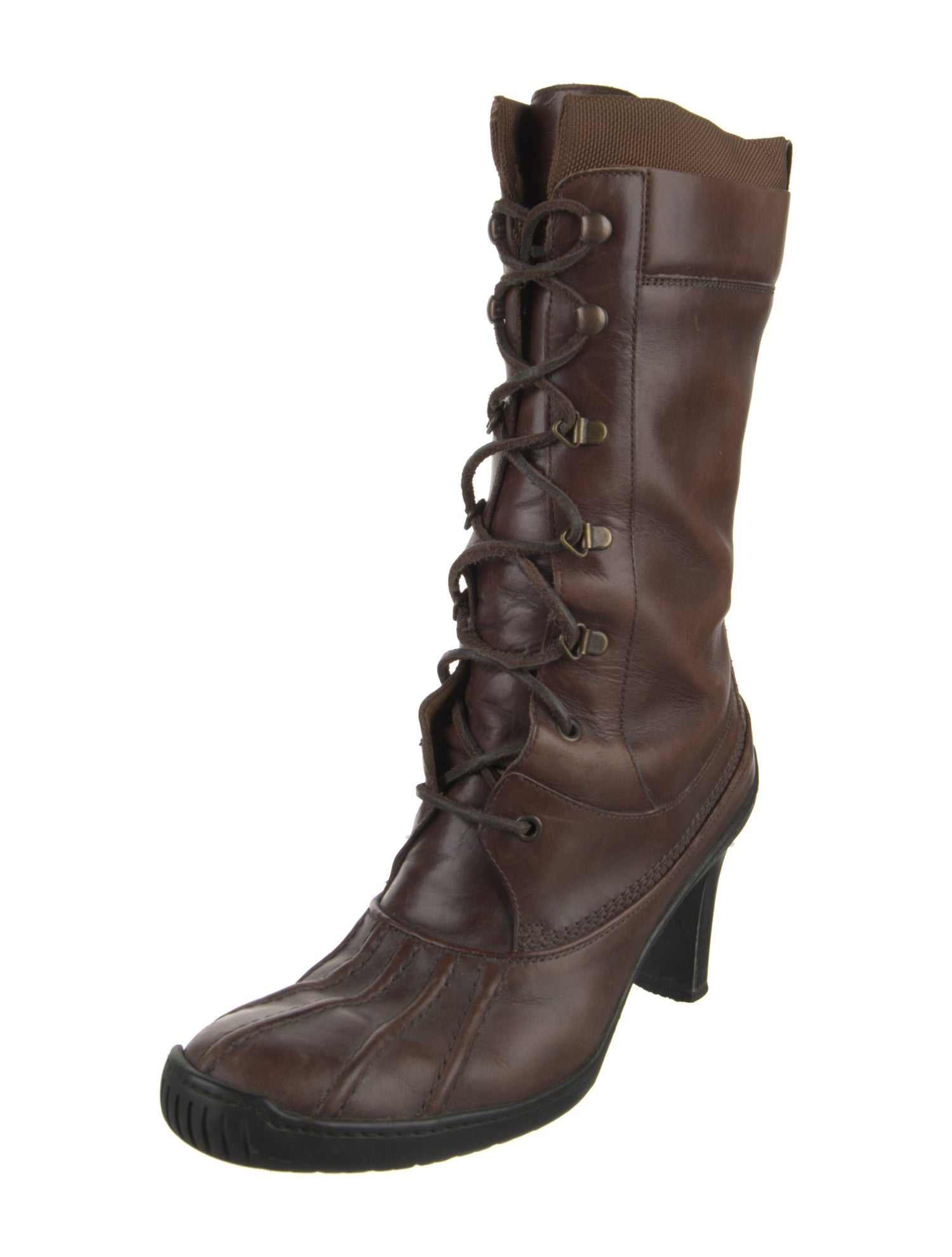 Ralph Lauren Collection Leather Lace-Up Boots