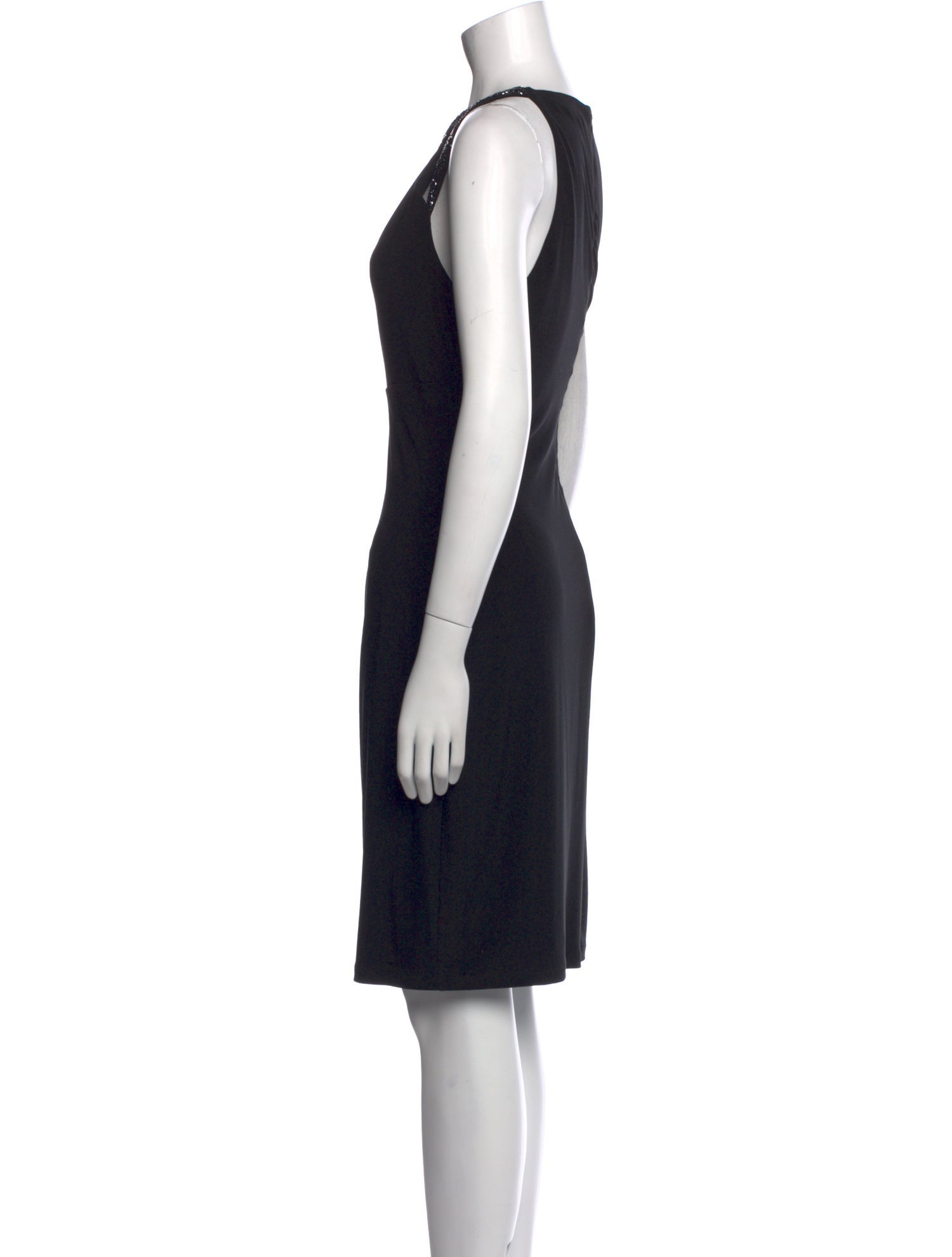 Ralph Lauren Collection Scoop Neck Knee-Length Dress