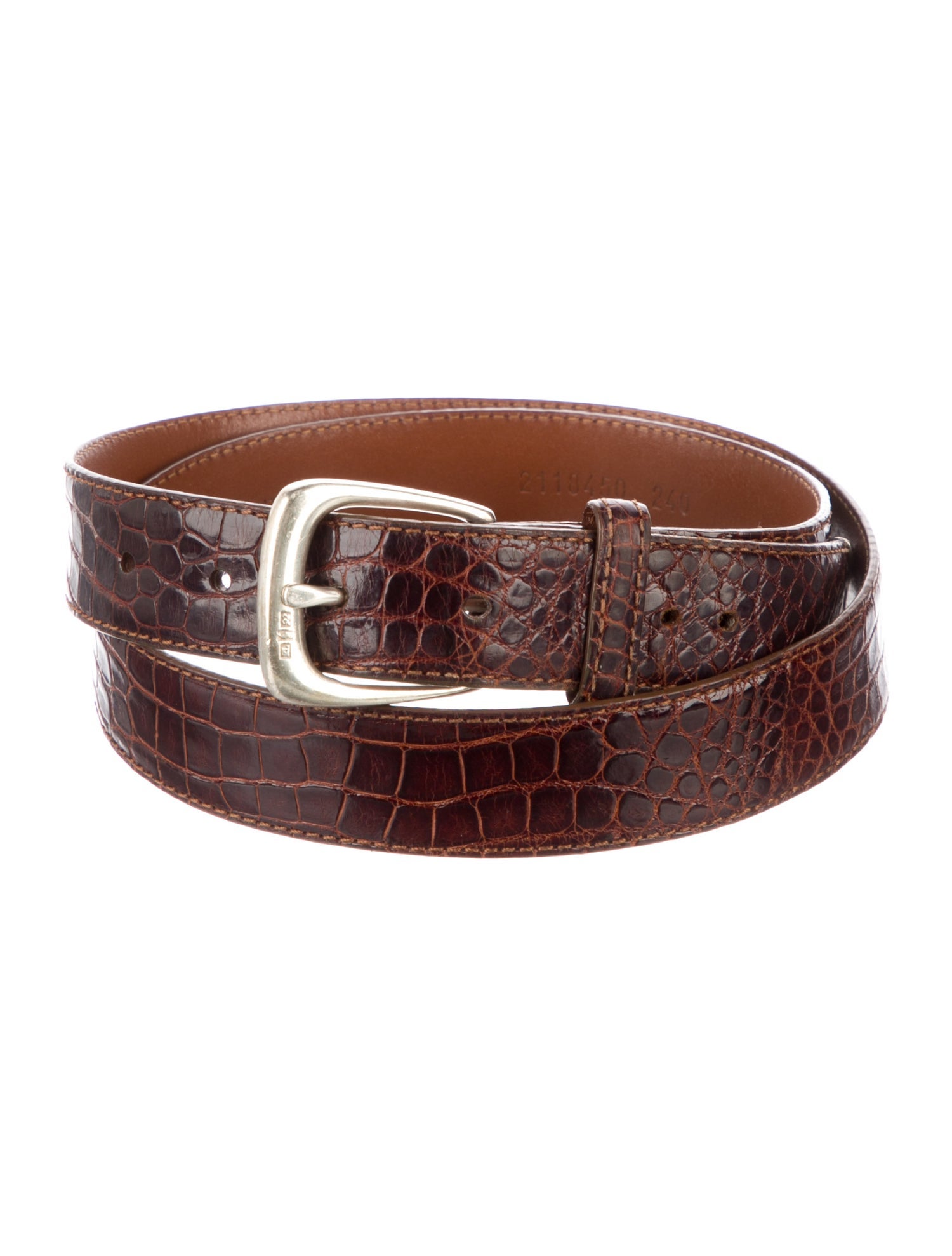 Ralph Lauren Collection Alligator Waist Belt