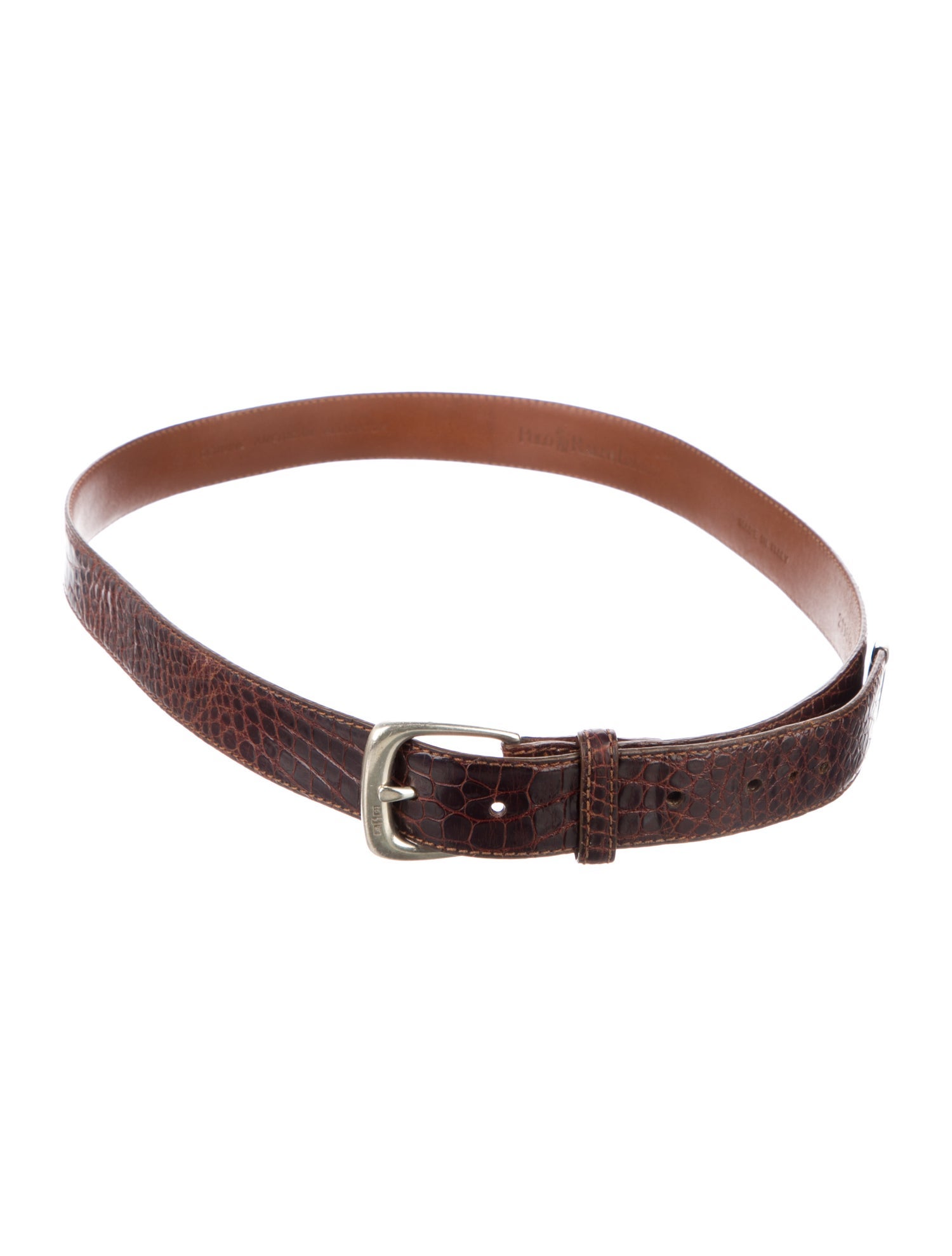 Ralph Lauren Collection Alligator Waist Belt