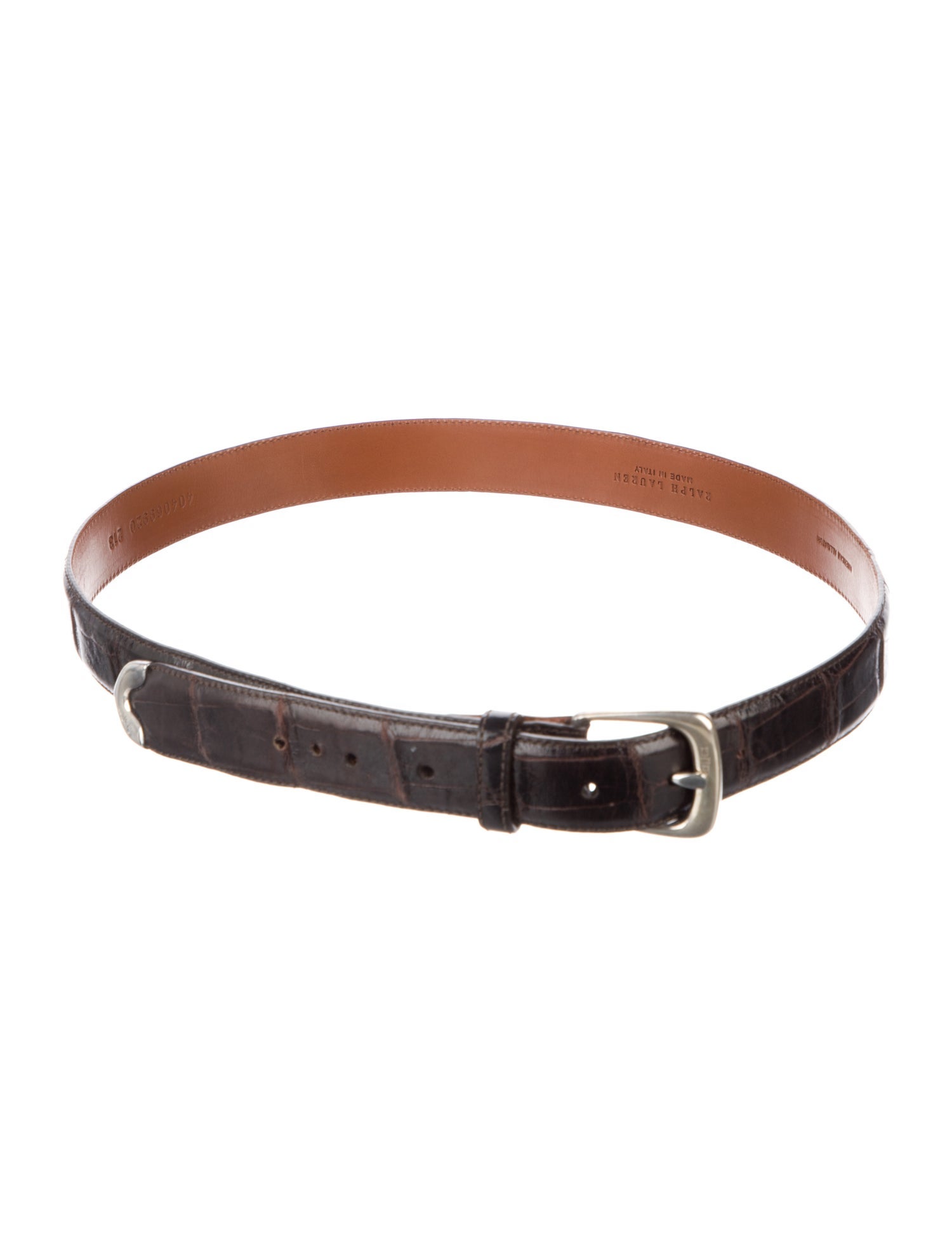 Ralph Lauren Collection Alligator Belt