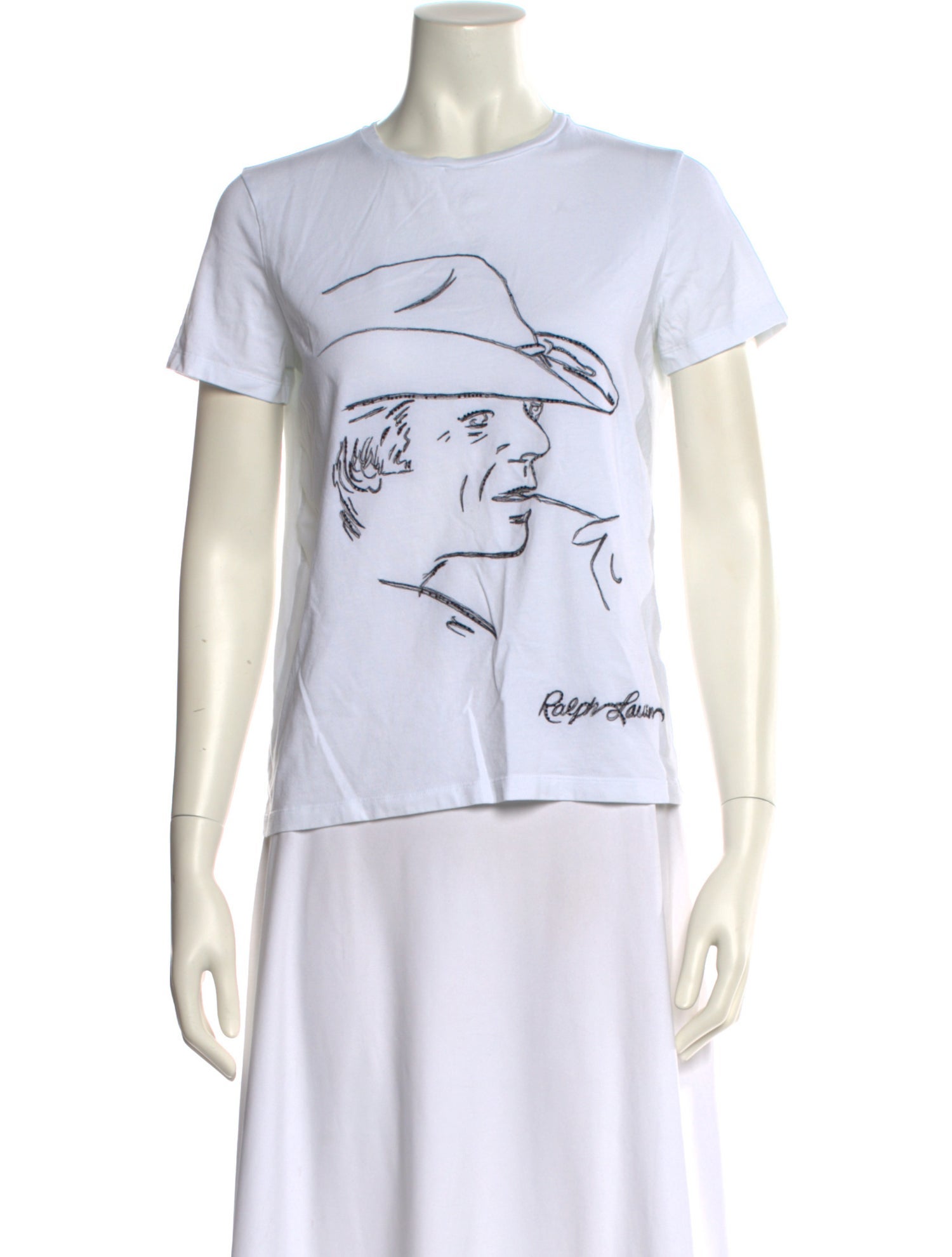 Ralph Lauren Collection Graphic Print Crew Neck T-Shirt