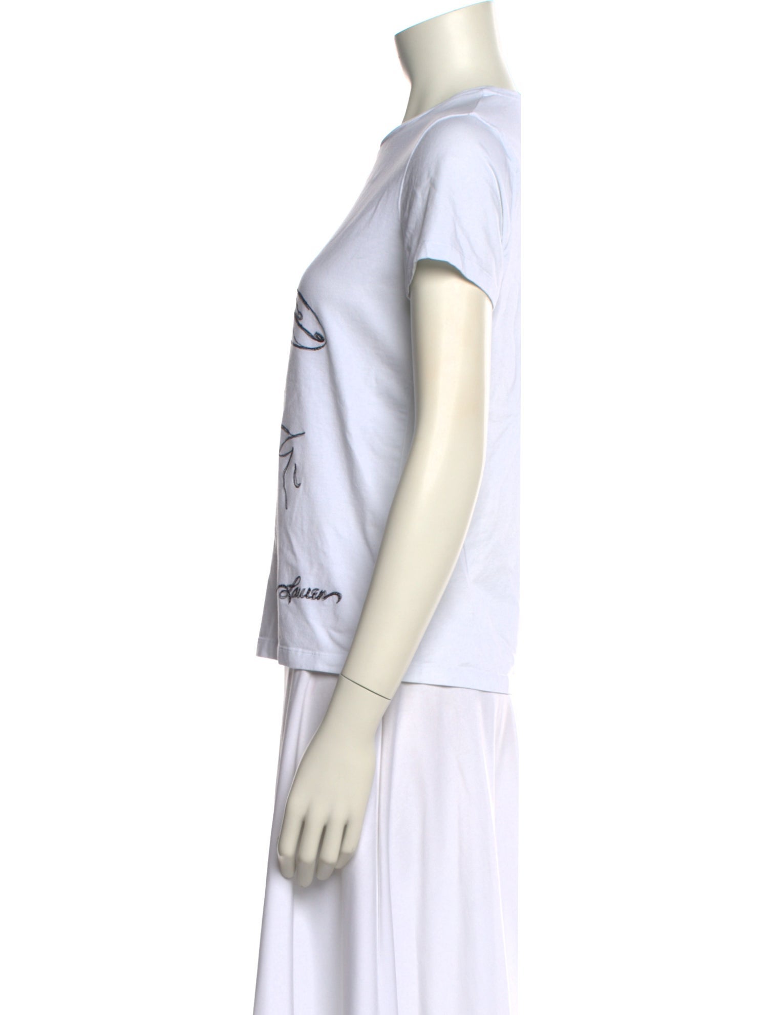 Ralph Lauren Collection Graphic Print Crew Neck T-Shirt