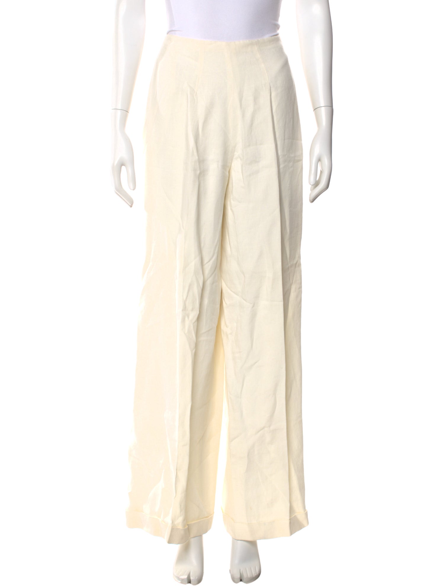 Ralph Lauren Collection Linen Wide Leg Pants