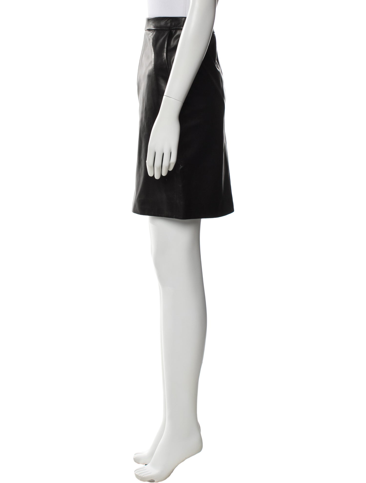 Ralph Lauren Collection Lamb Leather Knee-Length Skirt