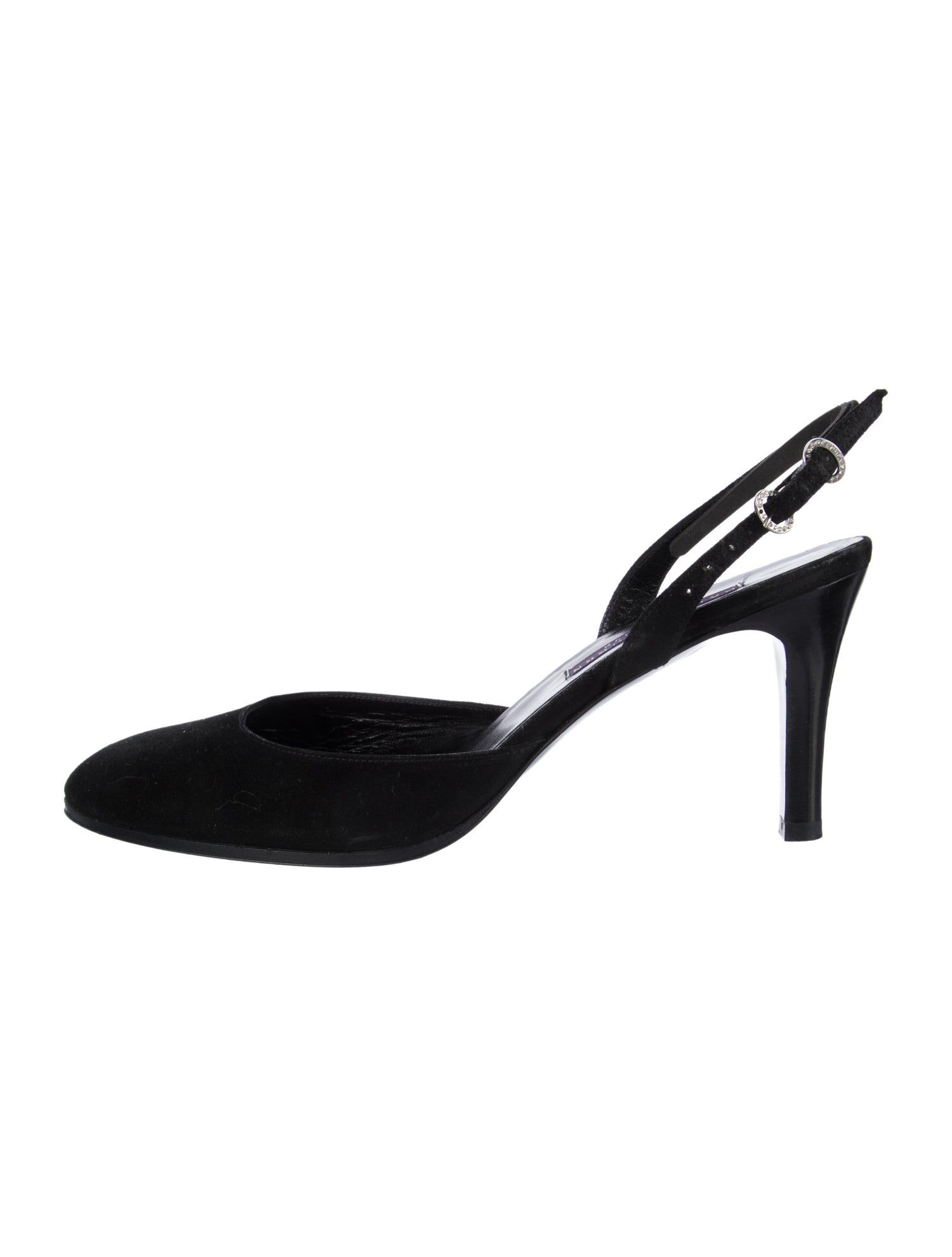 Ralph Lauren Collection Suede Slingback Pumps