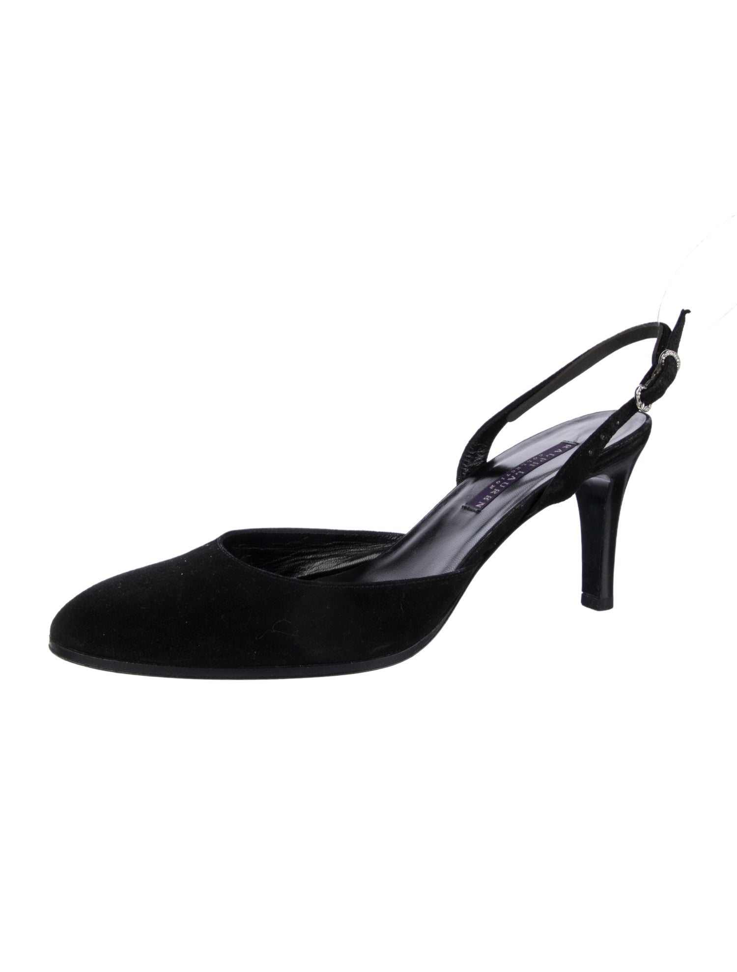 Ralph Lauren Collection Suede Slingback Pumps