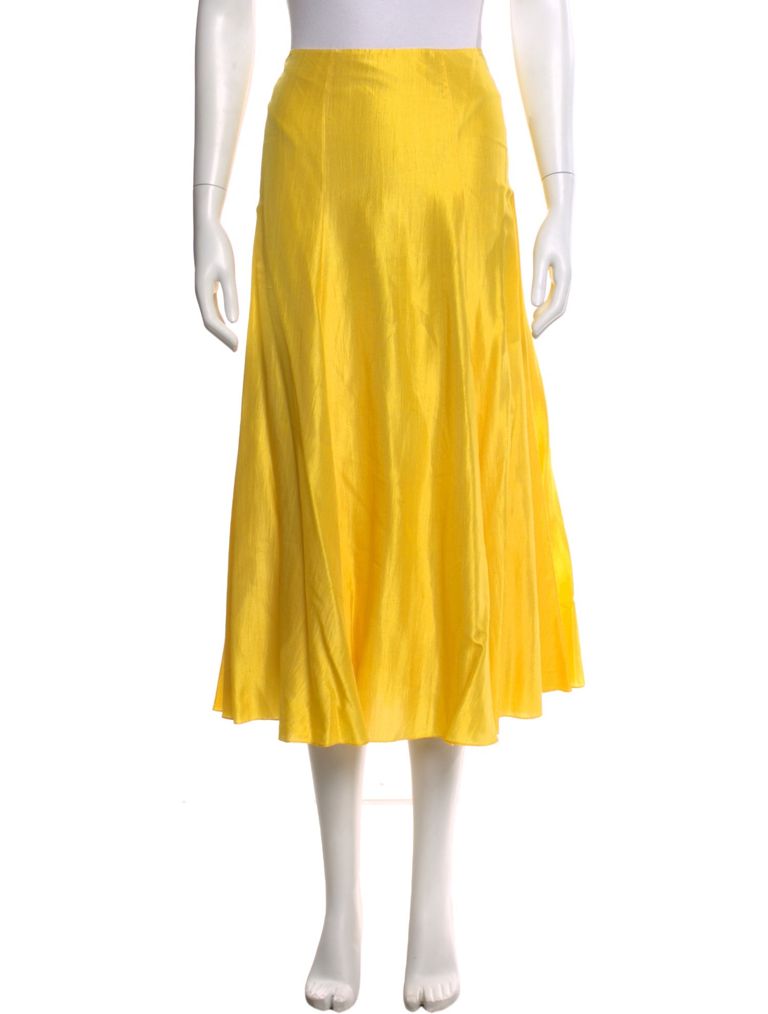 Ralph Lauren Collection Silk Midi Length Skirt