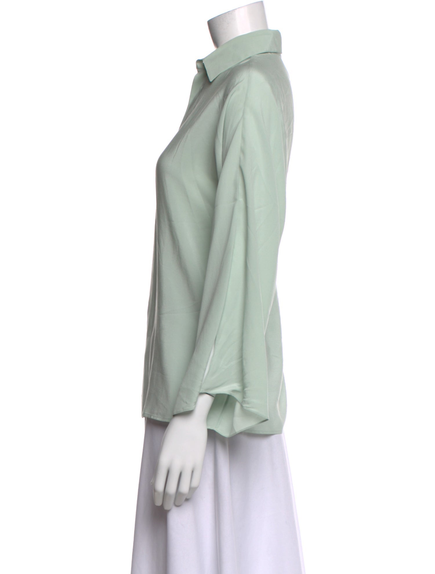 Ralph Lauren Collection Silk Long Sleeve Blouse