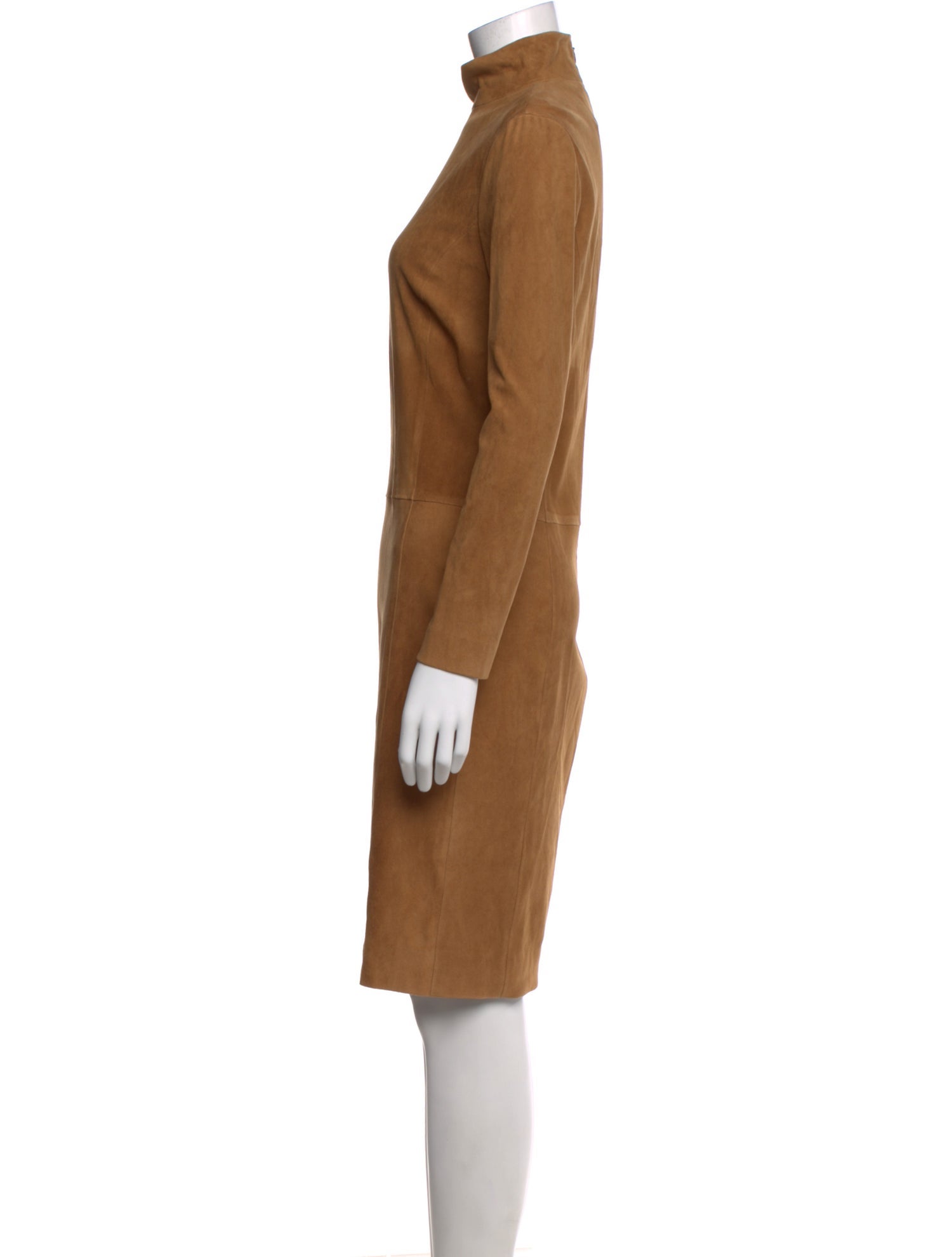 Ralph Lauren Collection Suede Knee-Length Dress