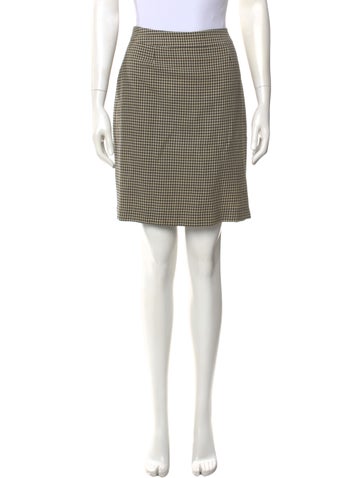 Pre-owned Ralph Lauren Wool Mini Skirt In Black