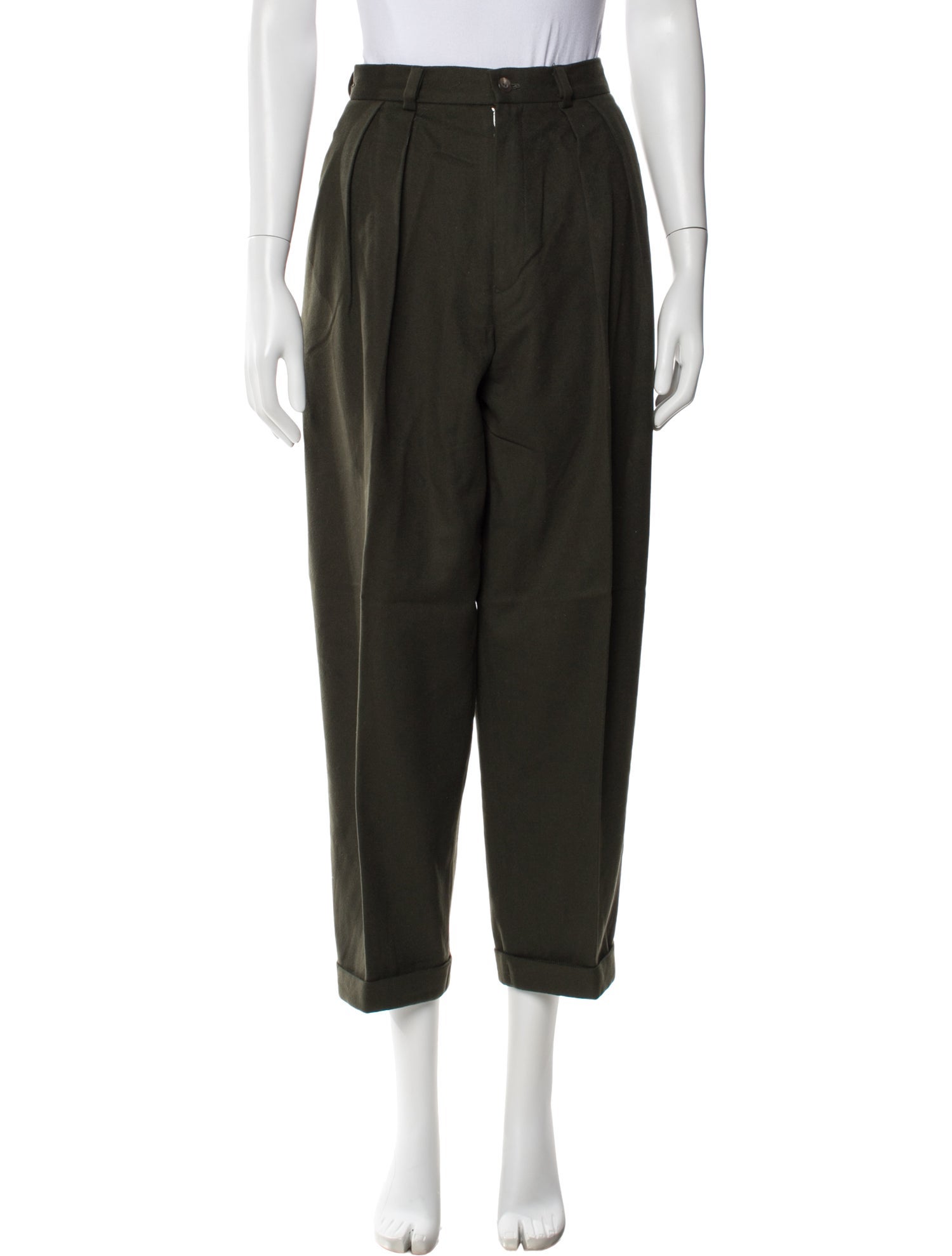 Ralph Lauren Collection Wool Straight Leg Pants