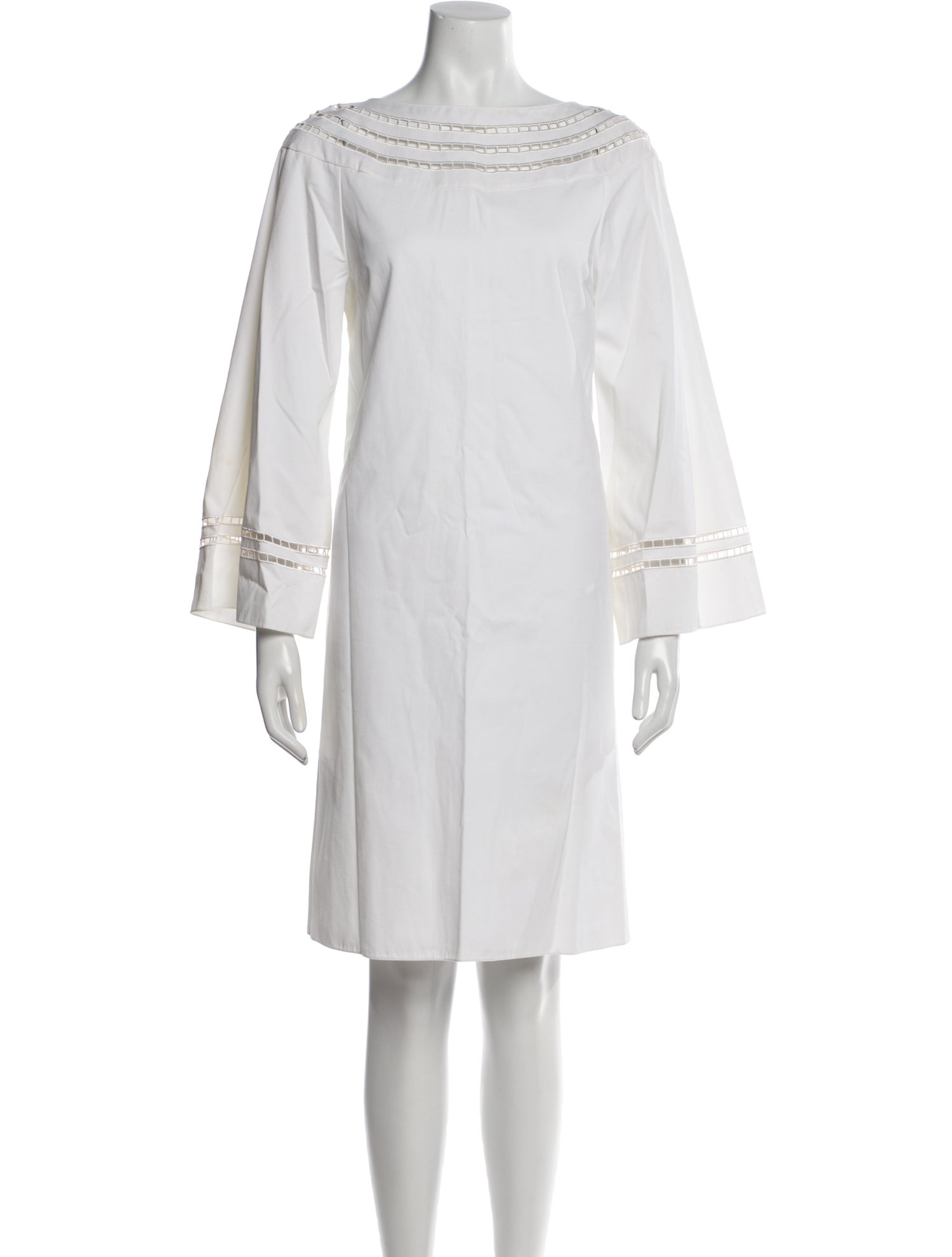 Ralph Lauren Collection Bateau Neckline Knee-Length Dress