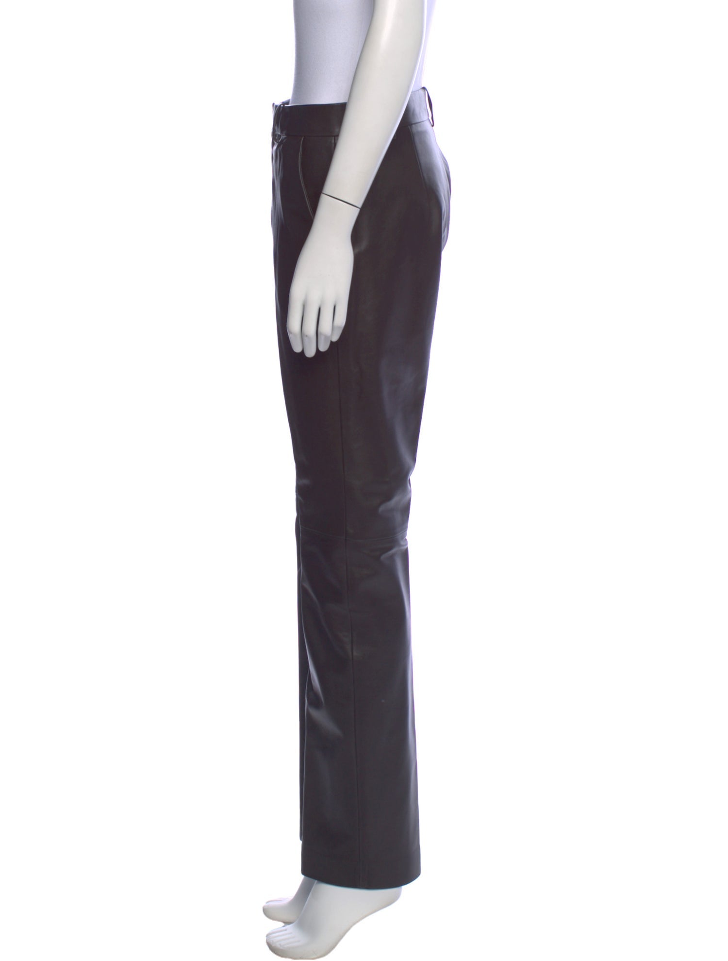 Ralph Lauren Collection Lamb Leather Straight Leg Pants