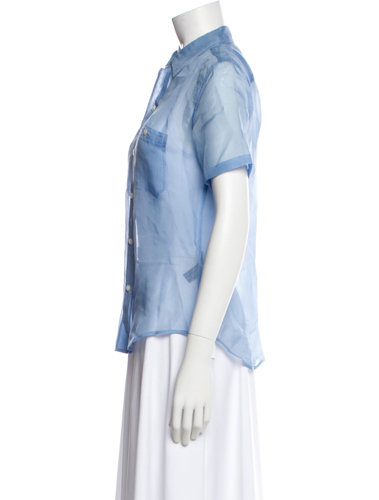 Ralph Lauren Collection Silk Short Sleeve Top