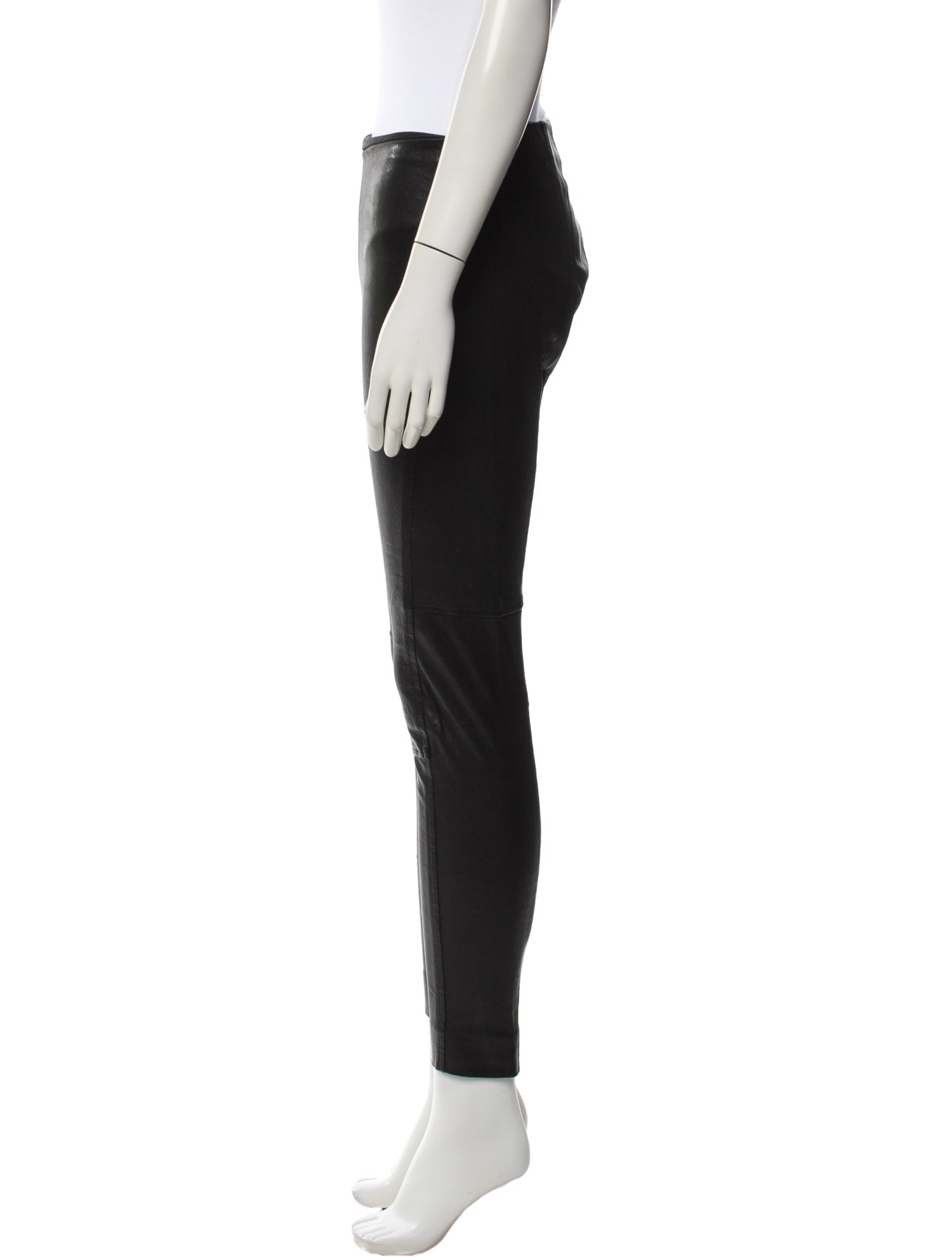 Ralph Lauren Collection Lamb Leather Skinny Leg Pants