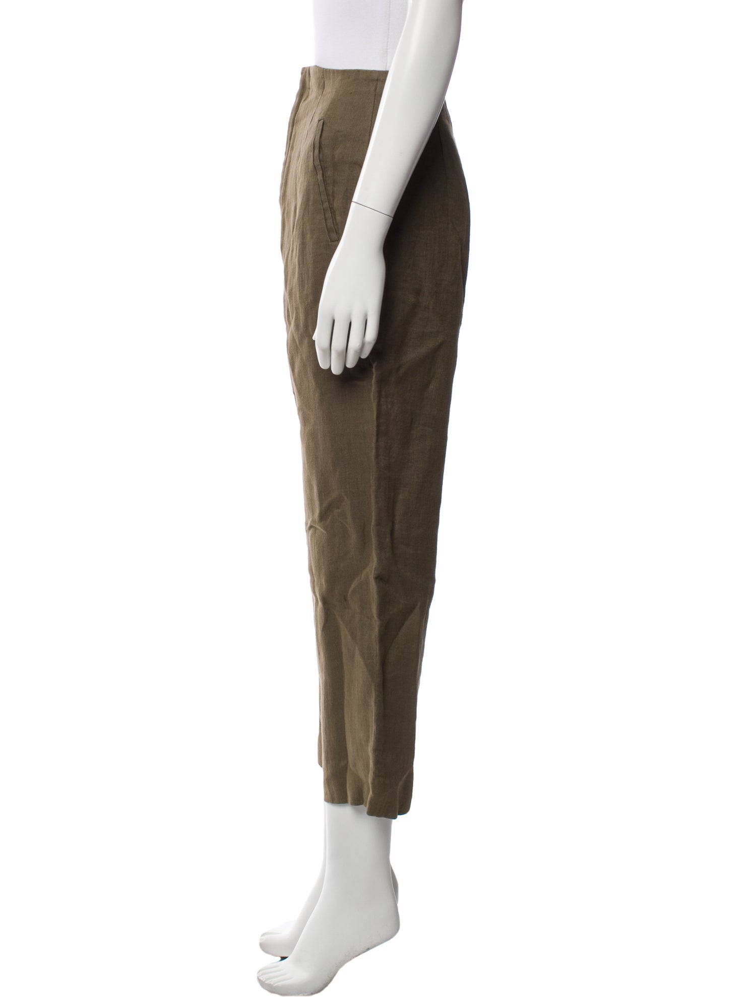 Ralph Lauren Collection Linen Straight Leg Pants