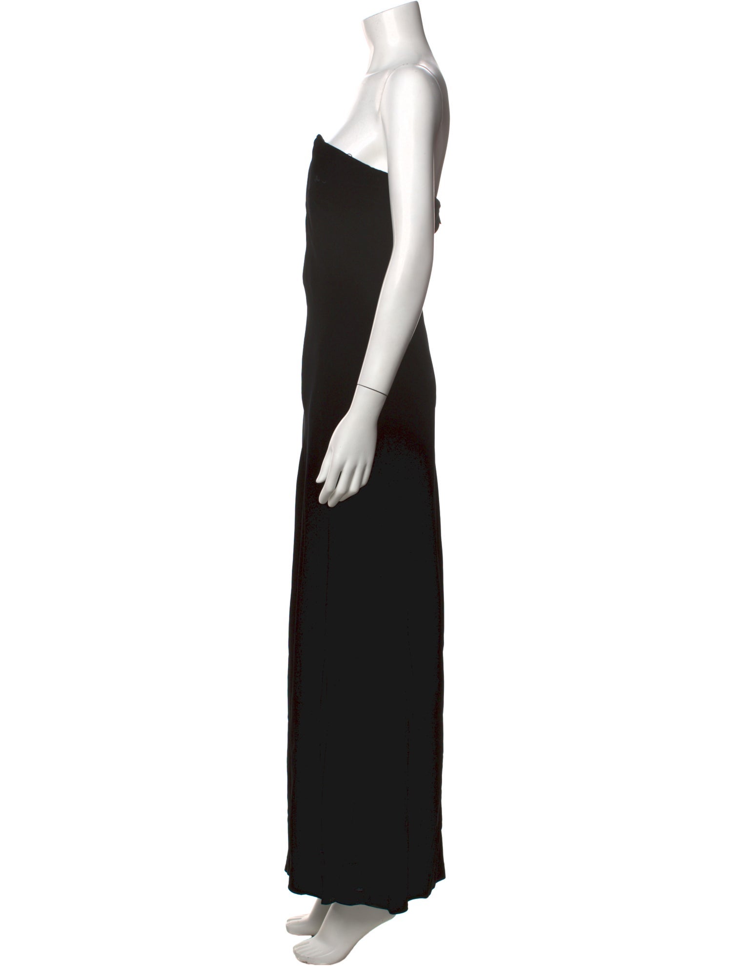 Ralph Lauren Collection Plunge Neckline Long Dress