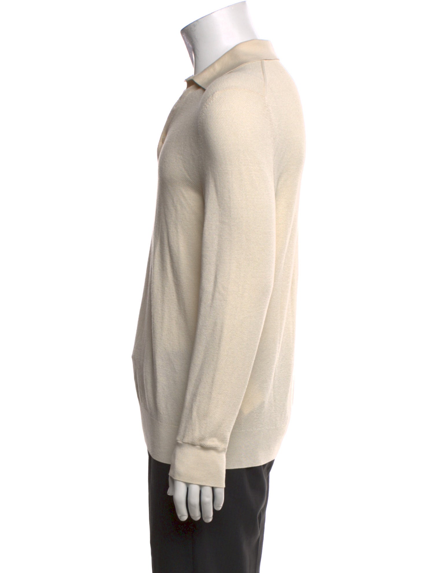 Ralph Lauren Collection Collar Long Sleeve Polo Sweater